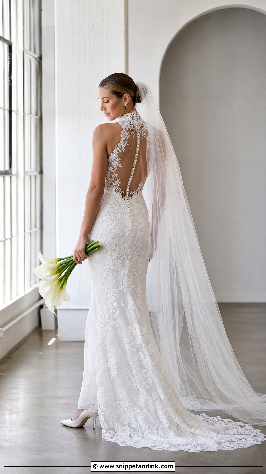 High Neck Wtoo Wedding Dress - Snippet and Ink - 20 Wtoo By Watters Wedding Dress Ideas