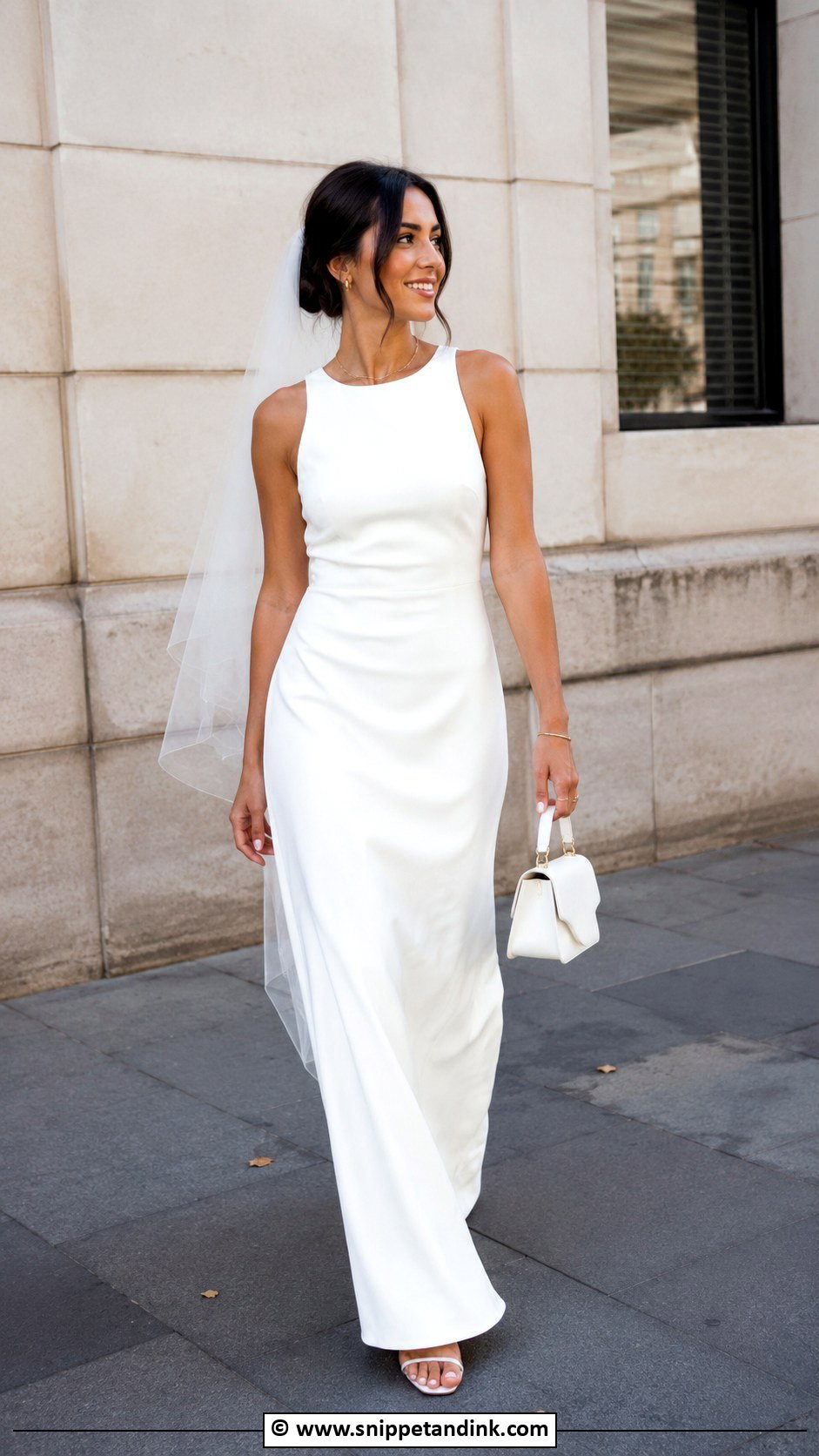 High Street White Dress Wedding Look - Snippet and Ink - 25 Cheap Wedding Dress Ideas