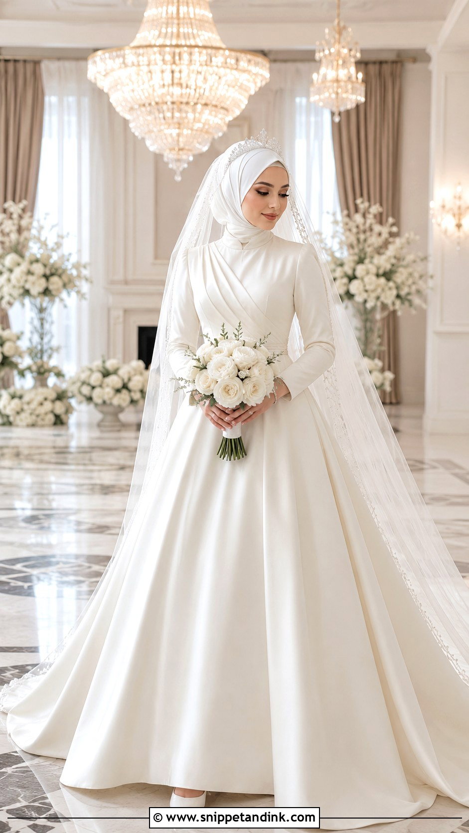 Hijab A Line Wedding Dress - Snippet and Ink - 20 Modest a Line Wedding Dress Ideas