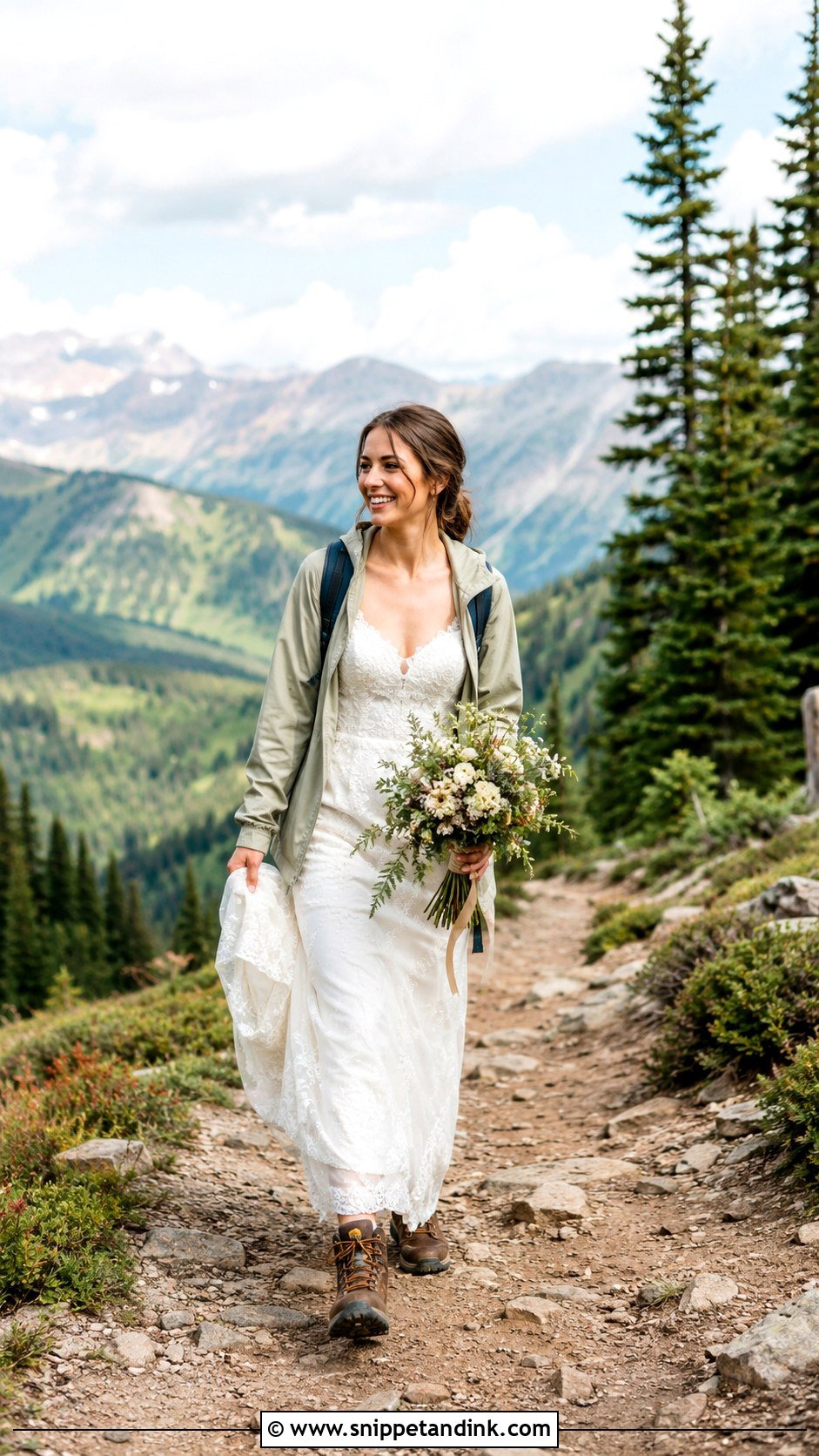 Hiking Trail Trash The Dress Photoshoot - Snippet and Ink - 25 Trash the Dress Ideas