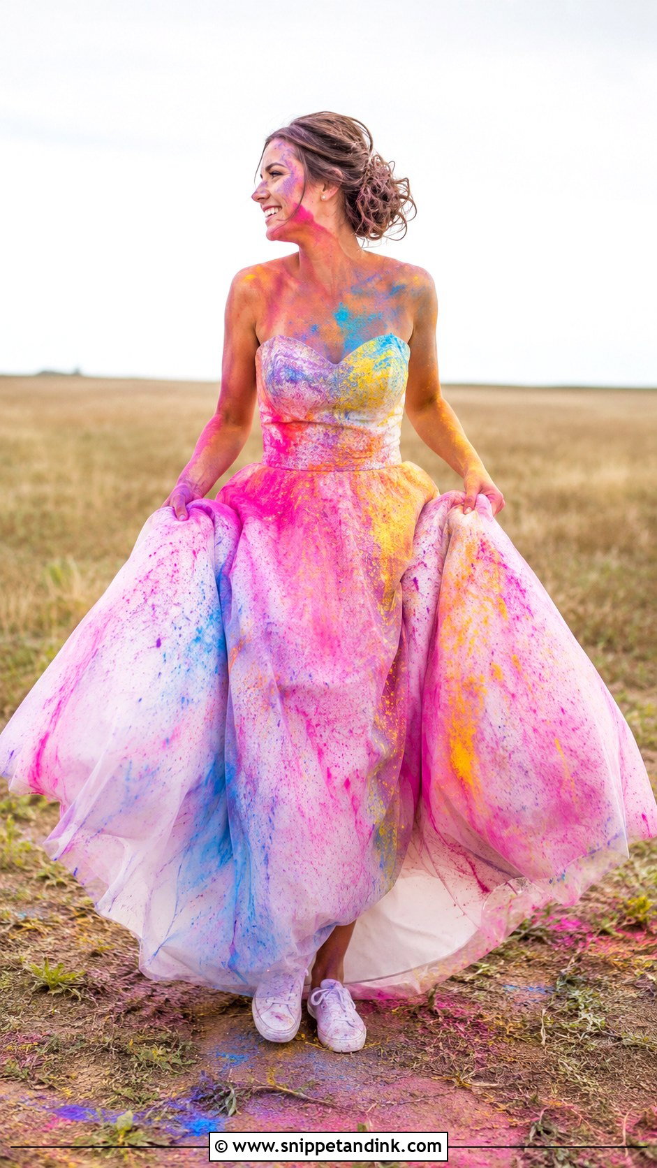 Holi Powder Trash The Dress Photoshoot - Snippet and Ink - 25 Trash the Dress Ideas