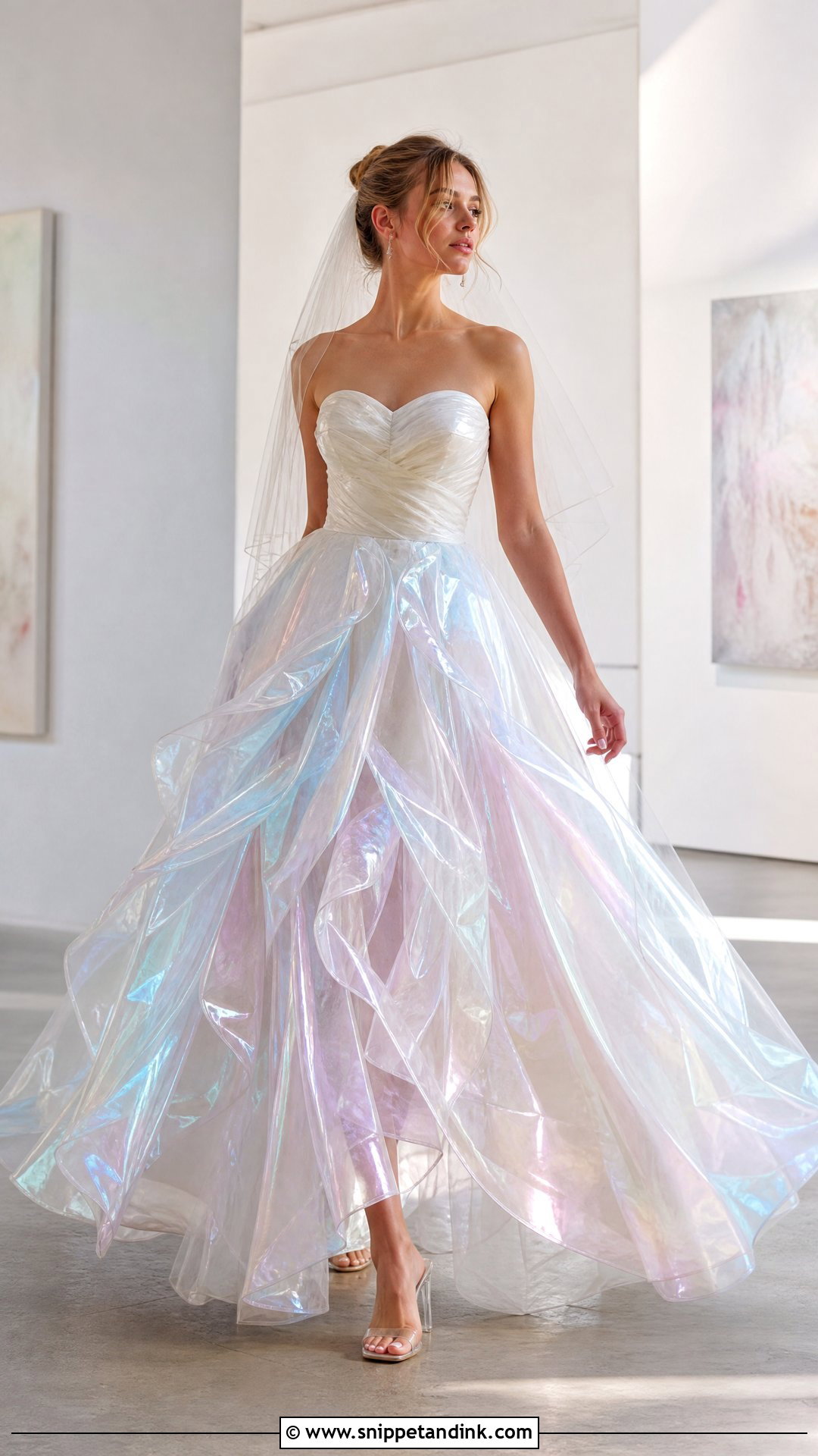 Holographic Organza Wedding Dress - Snippet and Ink - 25 Future Wedding Dress Ideas