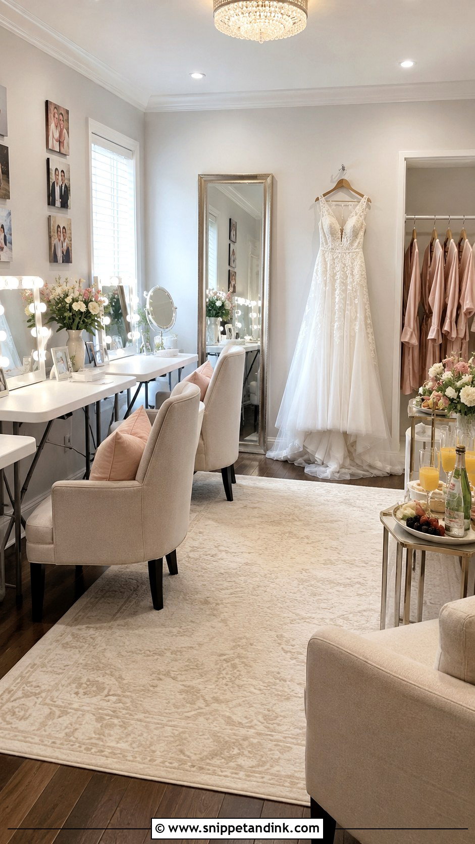 Home Bridal Suite - Snippet and Ink - 20 Bride Suite Ideas