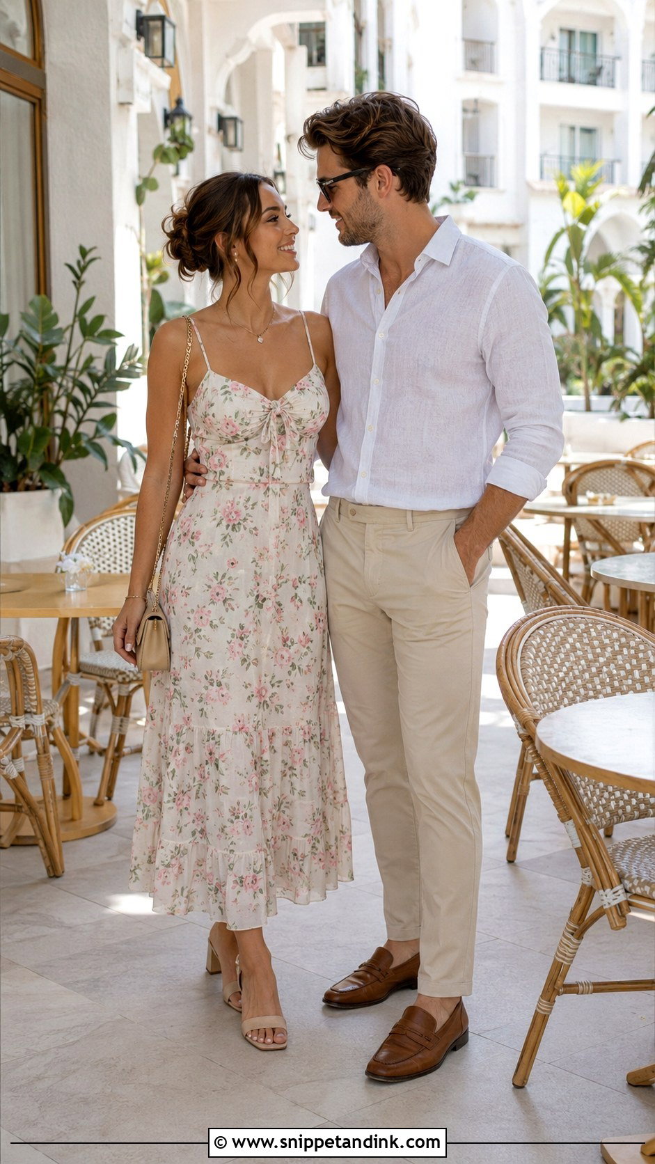 Honeymoon Brunch Couple Outfits - Snippet and Ink - 25 Honeymoon Couple Outfits