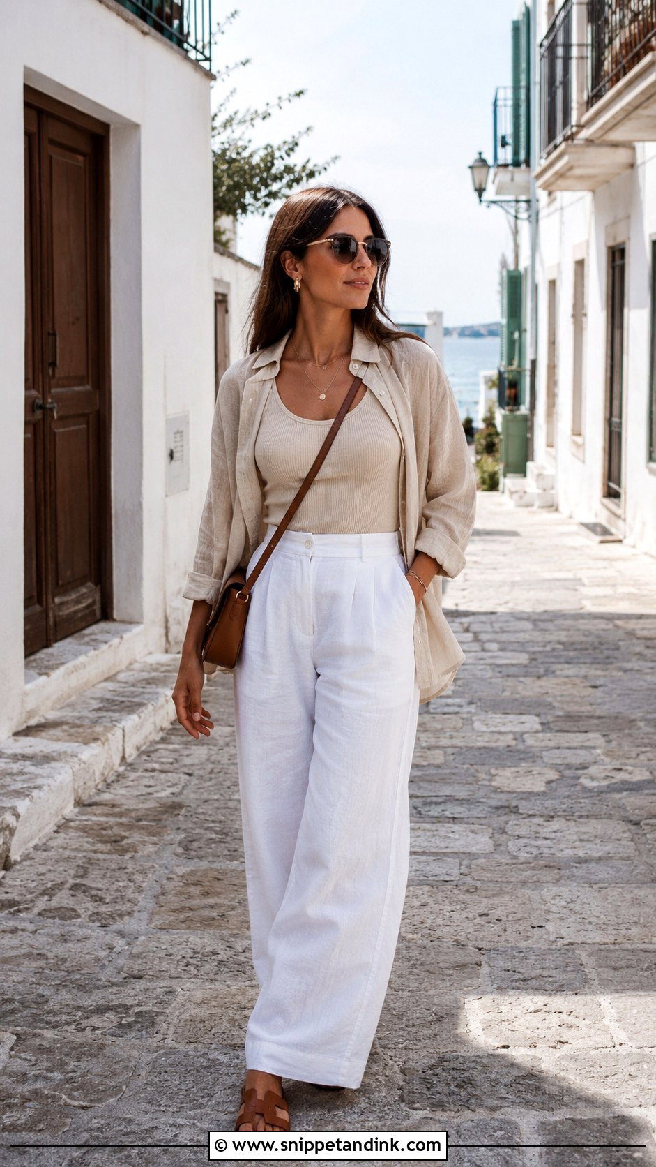 Honeymoon Linen Pants Outfit - Snippet and Ink - 30 Honey Moon Outfit Ideas