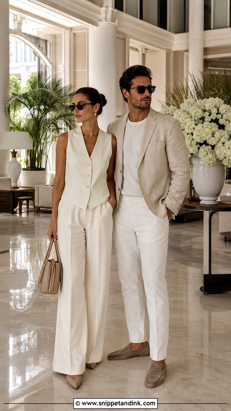 Honeymoon Luxury Hotel Outfits - Snippet and Ink - 25 Honeymoon Couple Outfits