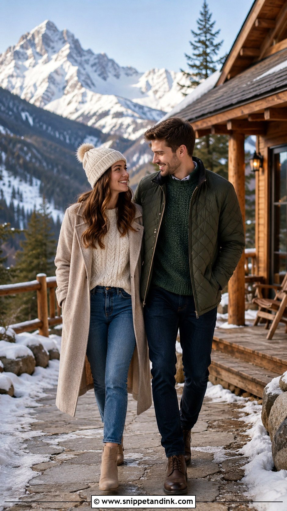 Honeymoon Mountain Cabin Outfits - Snippet and Ink - 25 Honeymoon Couple Outfits