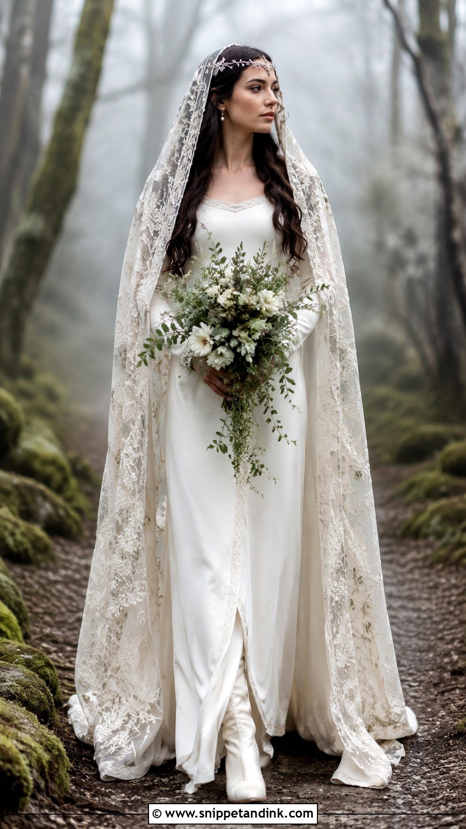 Hooded Arwen Wedding Dress - Snippet and Ink - 20 Arwen Wedding Dress Ideas
