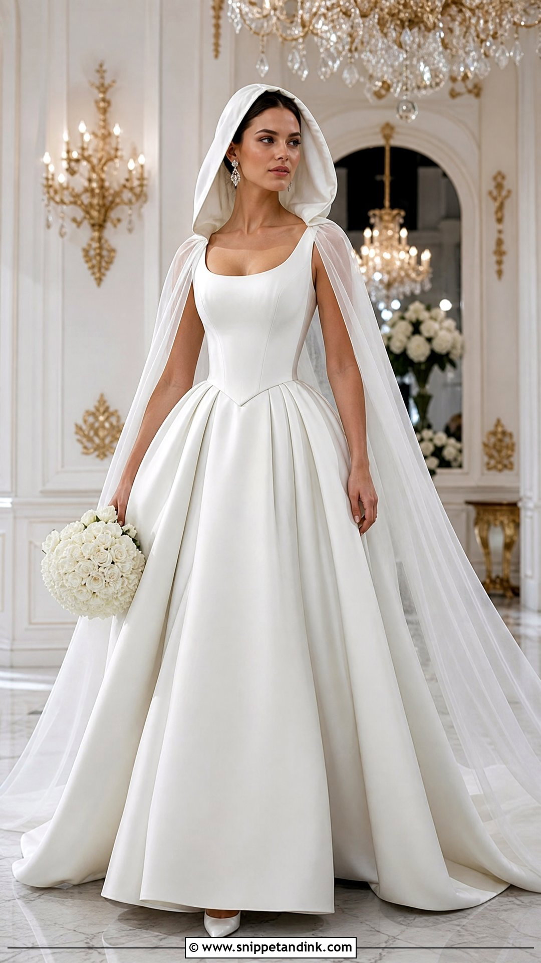 Hooded Ball Gown Wedding Dress - Snippet and Ink - 20 Wedding Dress with Hood Ideas