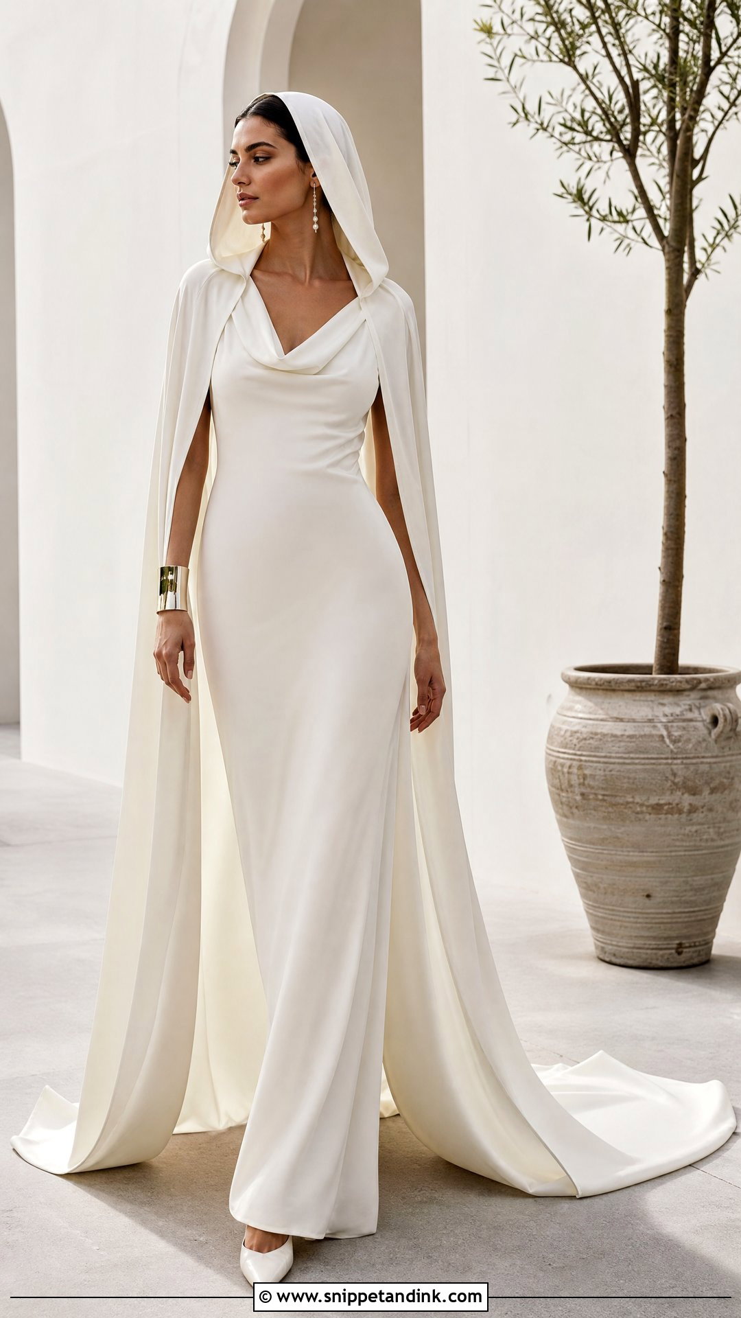 Hooded Wedding Dress - Snippet and Ink - 25 High Fashion Wedding Dress Ideas