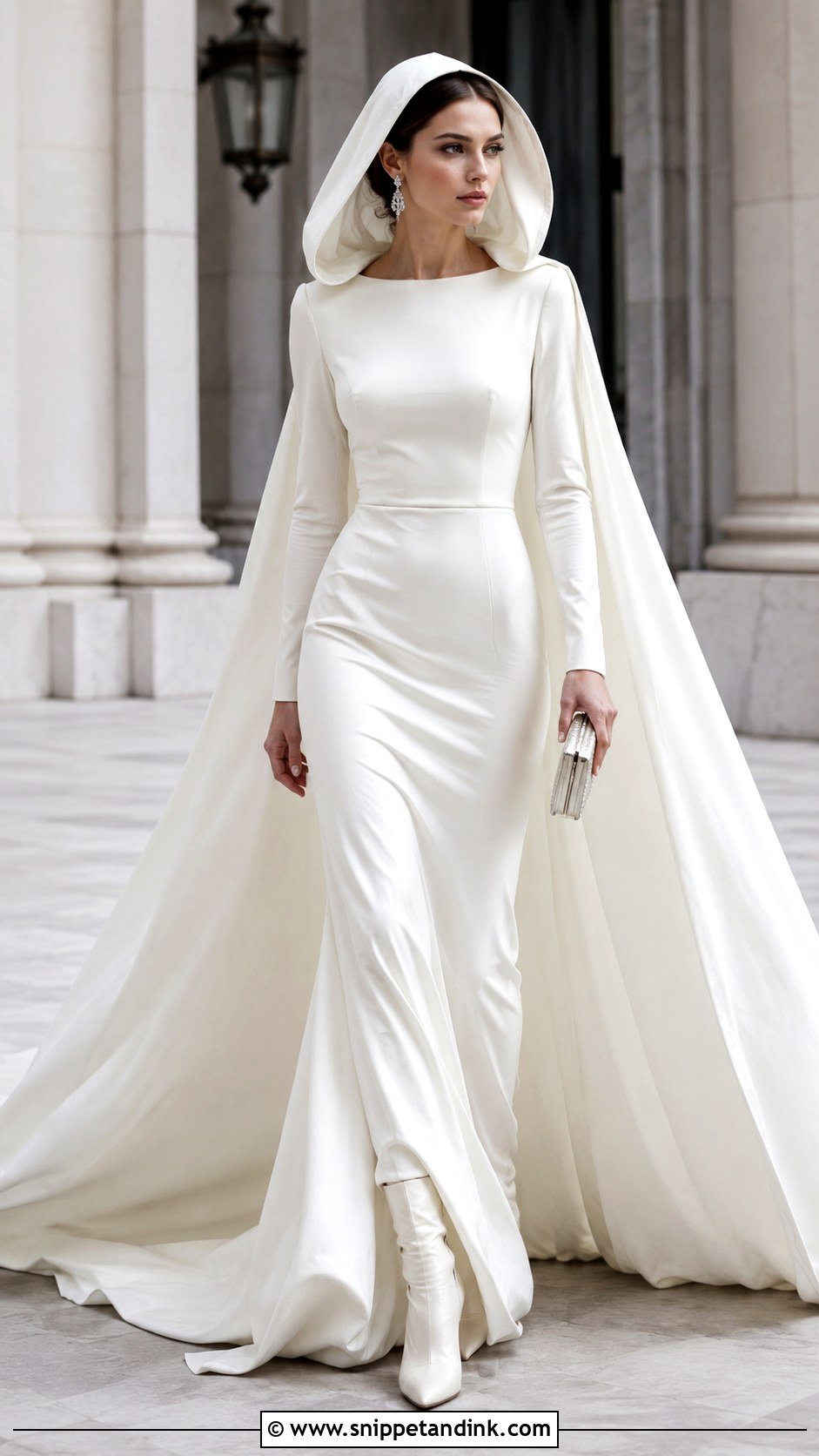 Hooded Wedding Dress - Snippet and Ink - 20 Bizarre Wedding Dresses