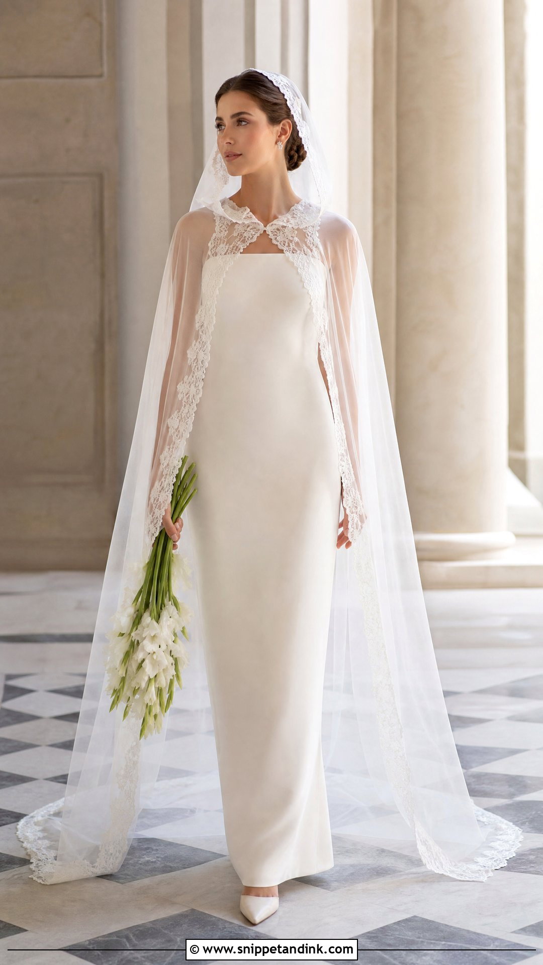 Hooded Wedding Dress with Cape - Snippet and Ink - 20 Wedding Dress with Hood Ideas