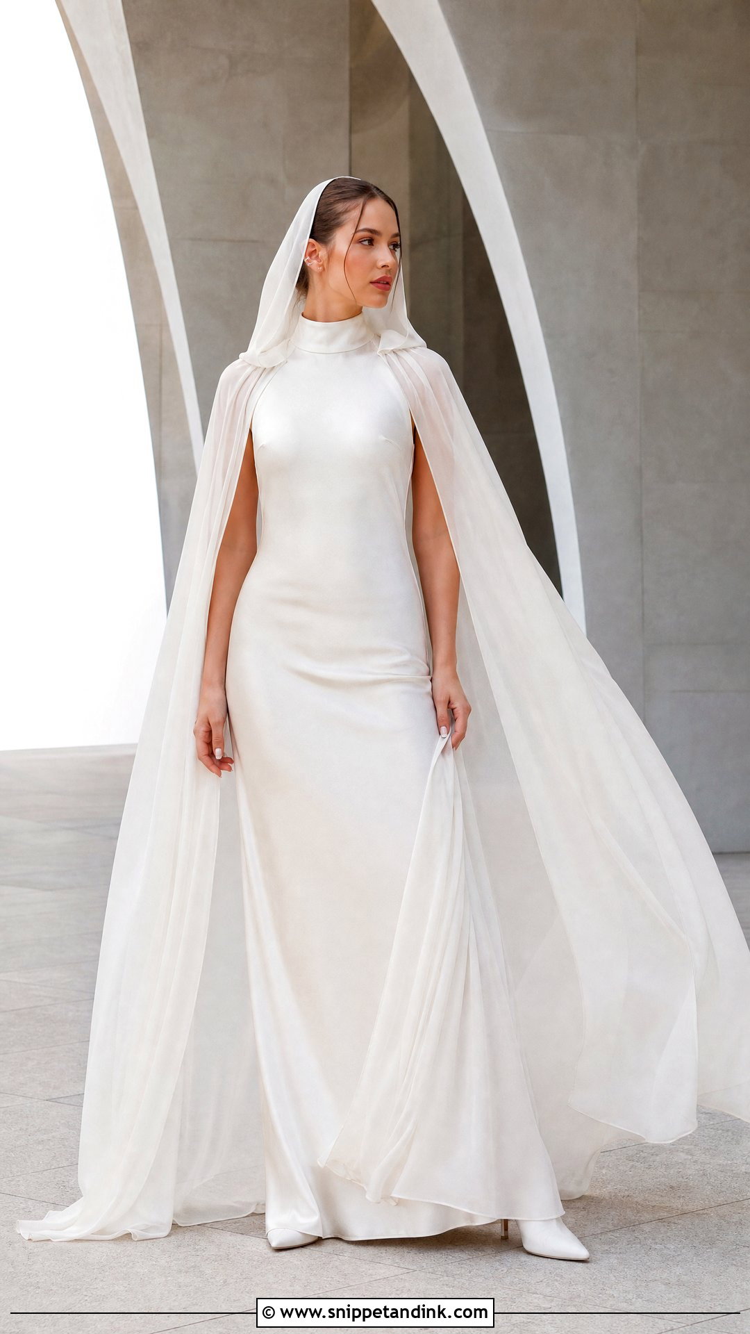 Hooded Wedding Dress - Snippet and Ink - 25 Future Wedding Dress Ideas