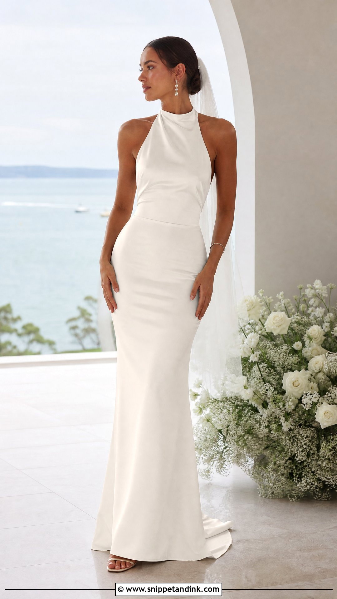 House of CB Halter Wedding Dress - Snippet and Ink - 20 House of Cb Wedding Dress Ideas