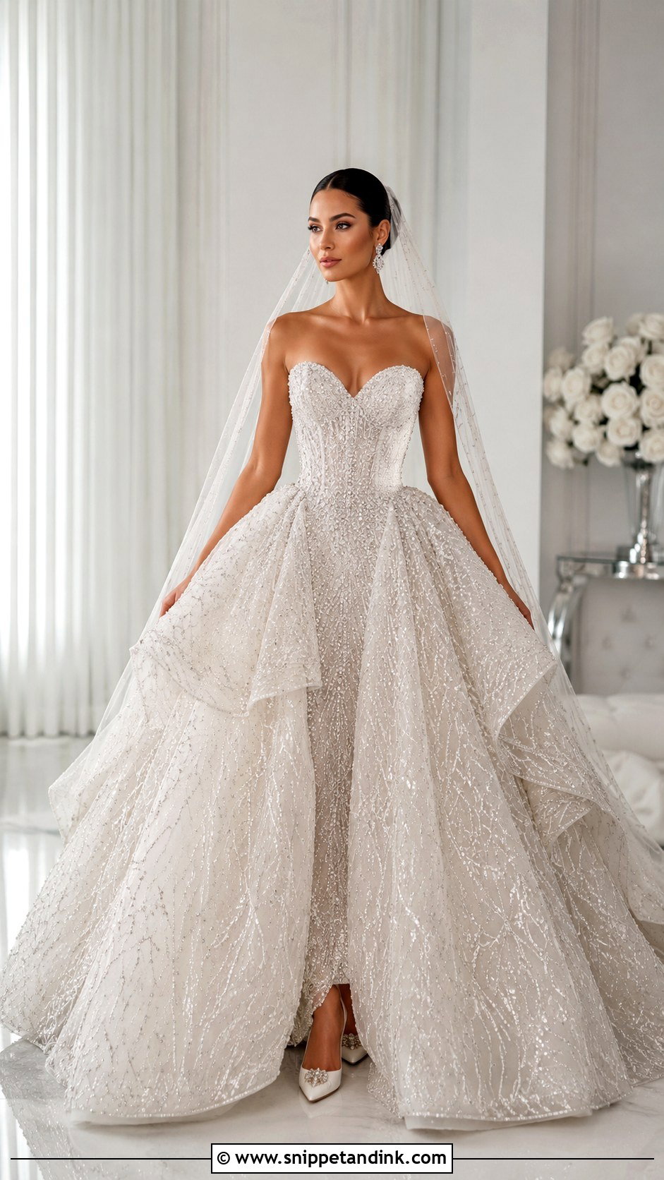 Huge Beaded Wedding Dress - Snippet and Ink - 25 Huge Wedding Dresses