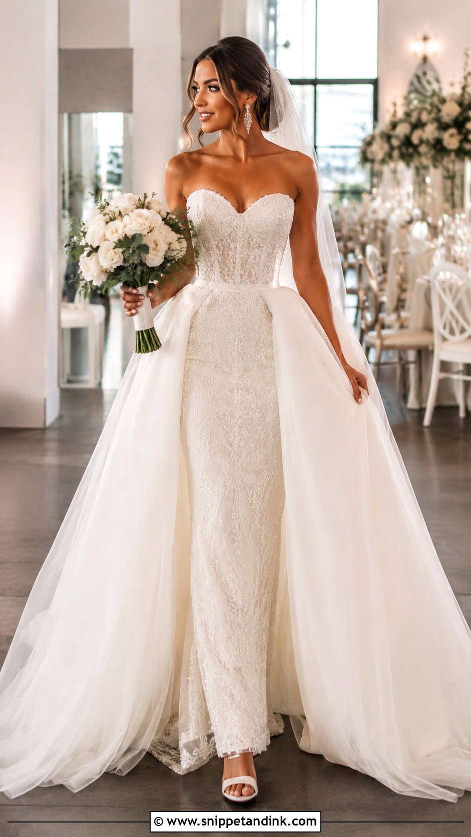 Huge Detachable Skirt Wedding Dress - Snippet and Ink - 25 Huge Wedding Dresses