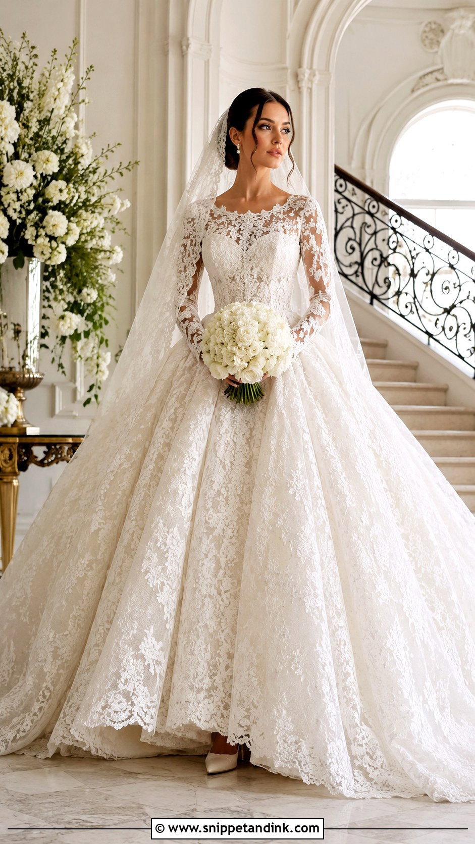 Huge Lace Wedding Dress - Snippet and Ink - 25 Huge Wedding Dresses