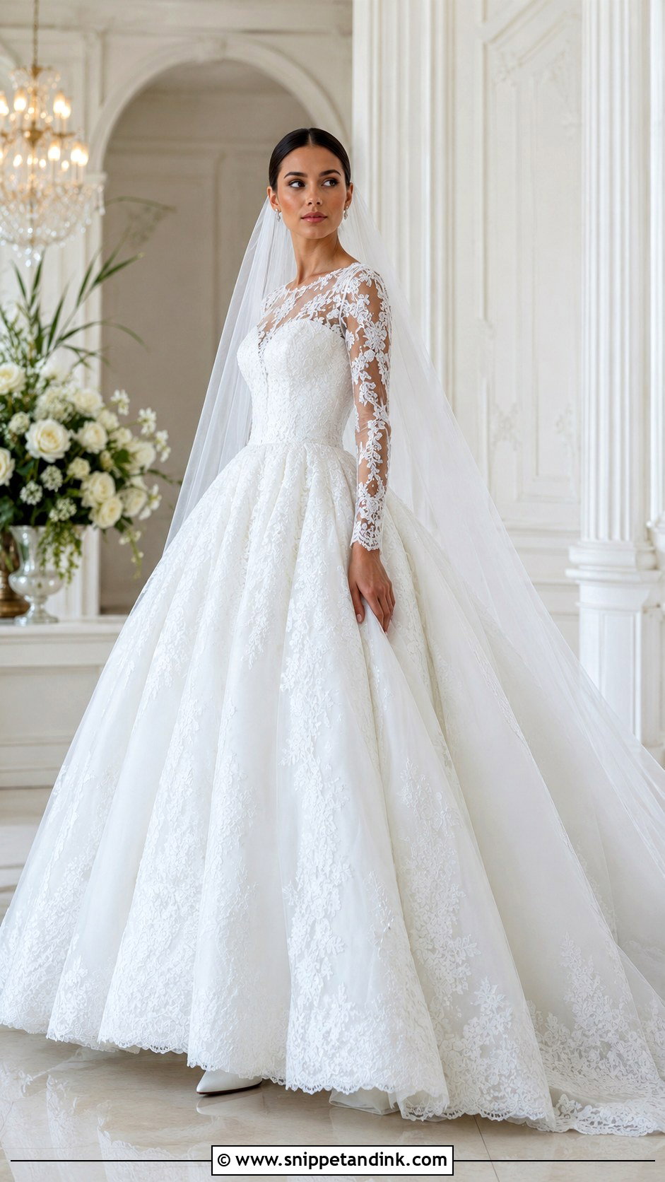Huge Long Sleeve Wedding Dress - Snippet and Ink - 25 Huge Wedding Dresses