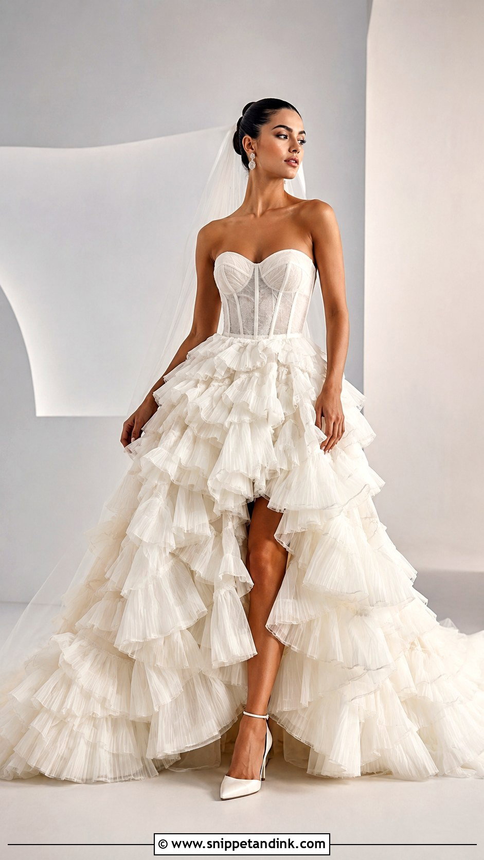 Huge Ruffle Wedding Dress - Snippet and Ink - 25 Huge Wedding Dresses