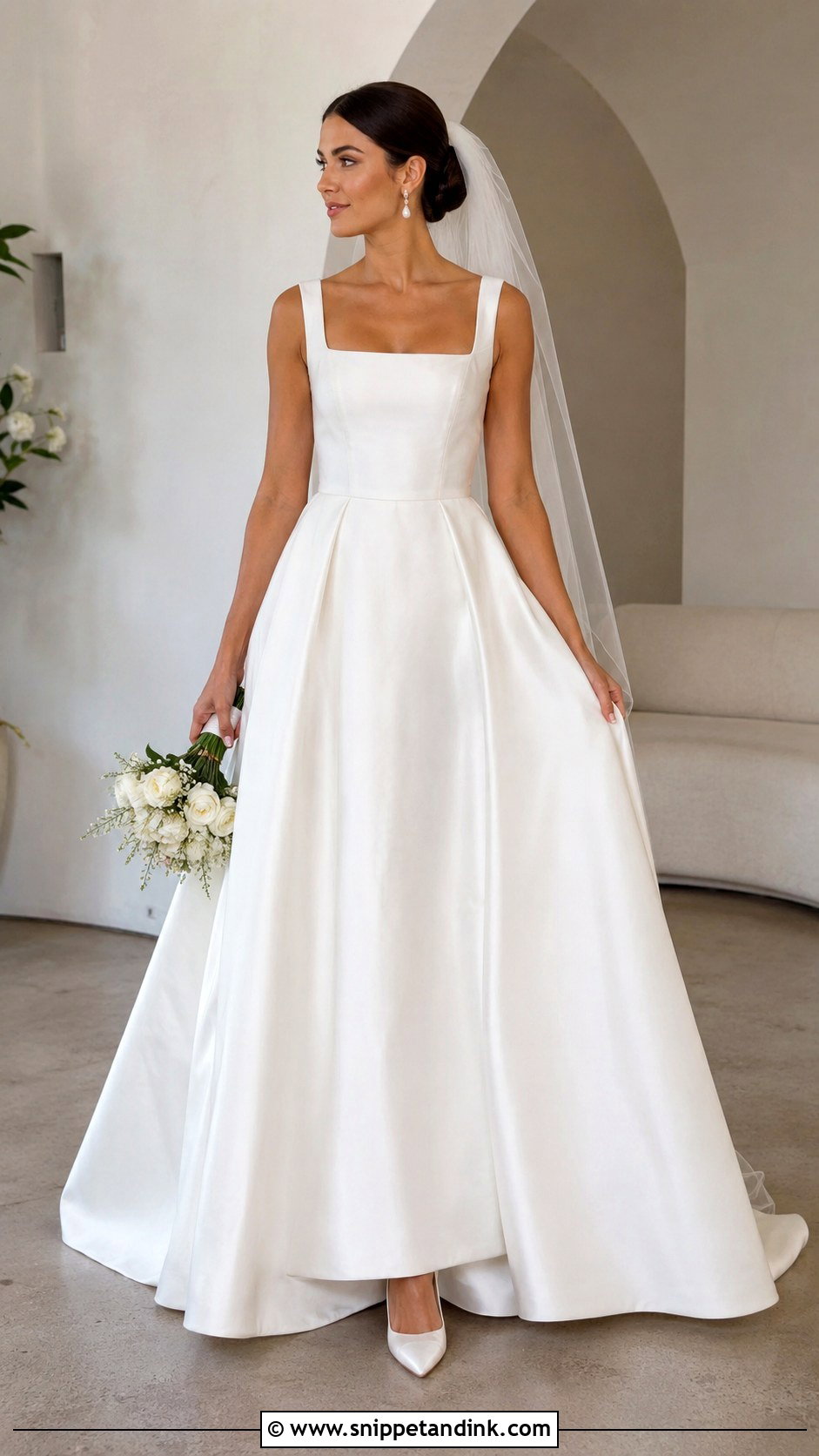 Huge Square Neck Wedding Dress - Snippet and Ink - 25 Huge Wedding Dresses