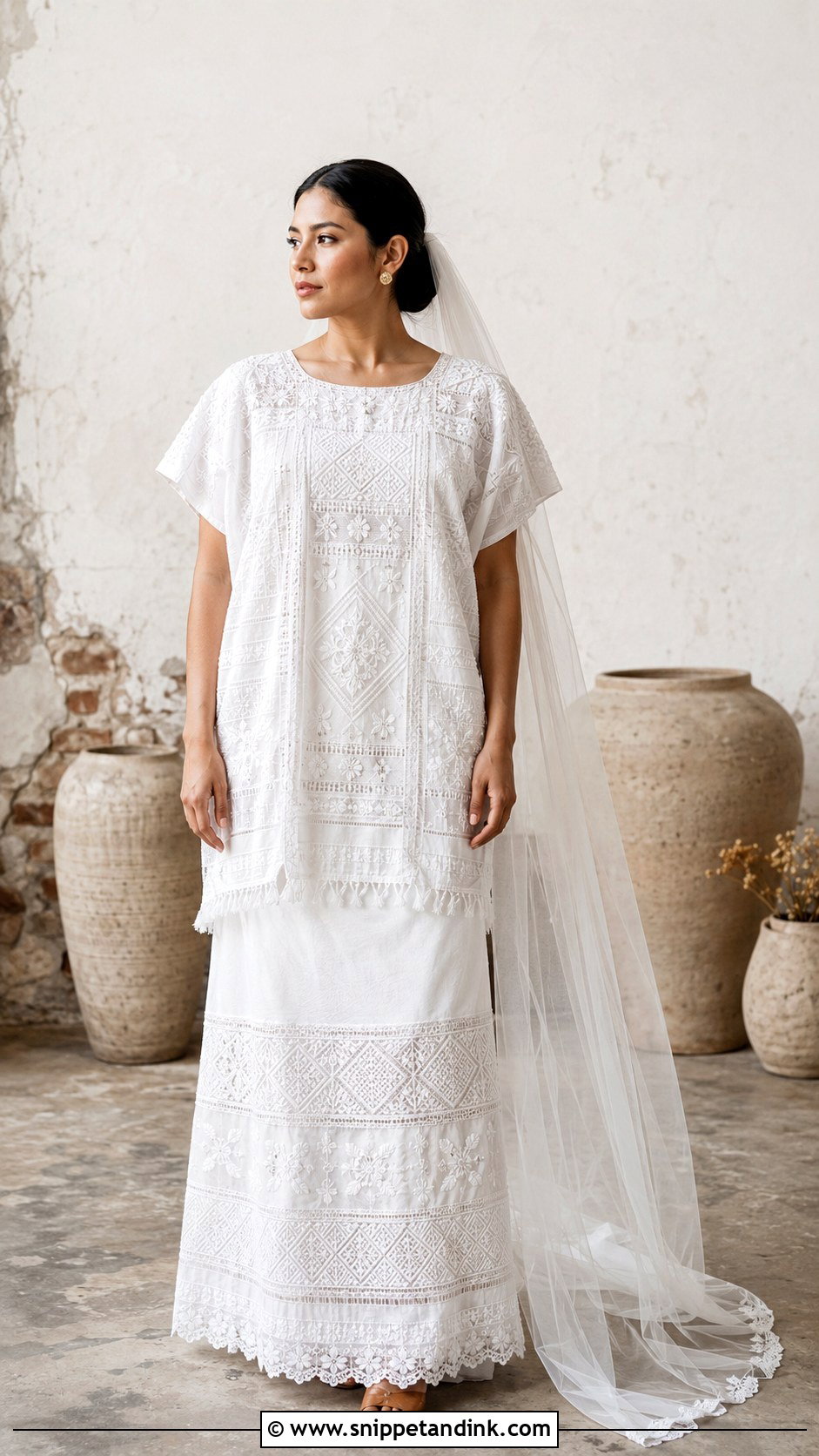 Huipil Mexican Wedding Dress - Snippet and Ink - 20 Mexican Style Wedding Dresses