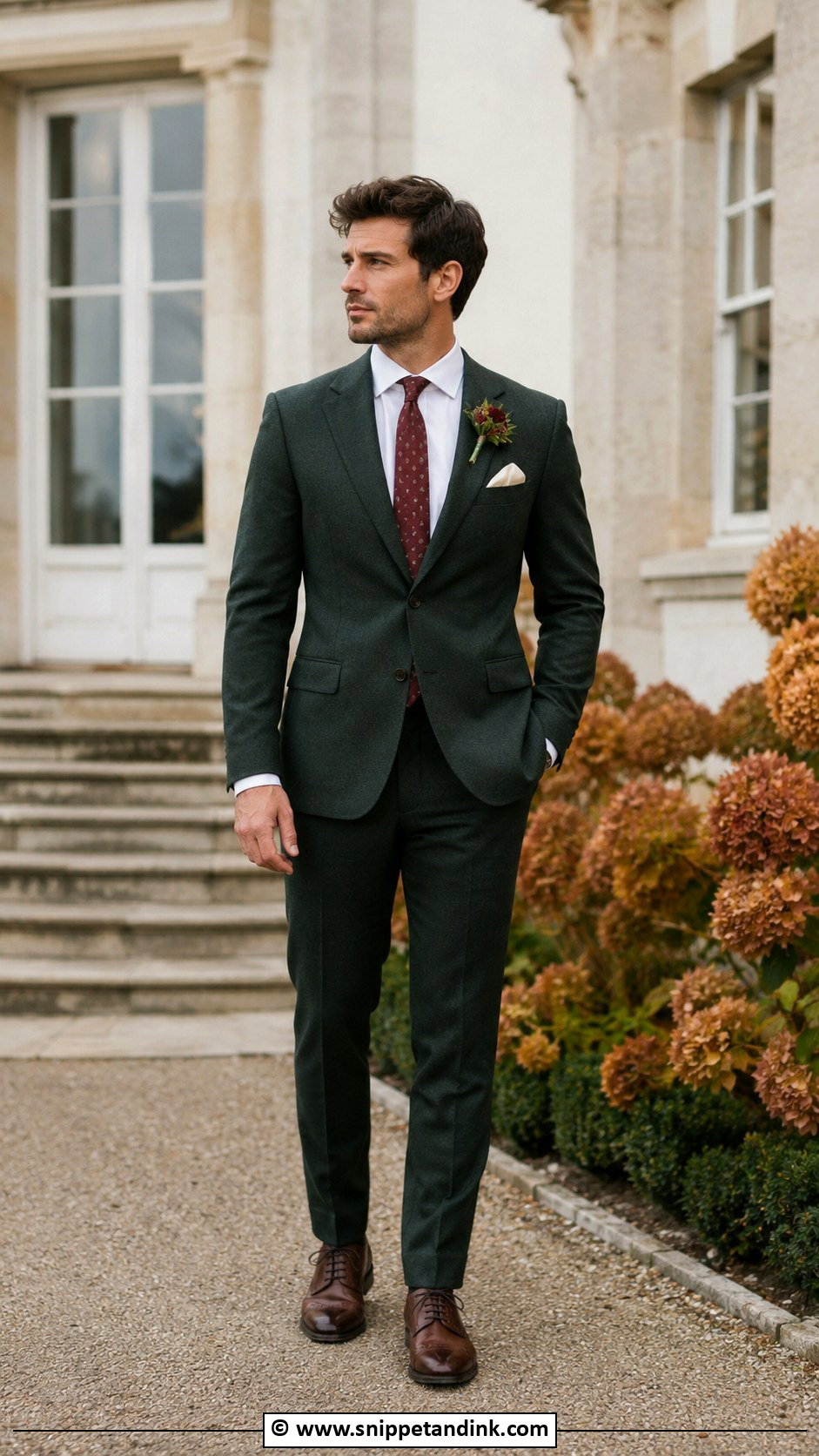 Hunter Green Wedding Suit - Snippet and Ink - 30 Green Wedding Suit Ideas