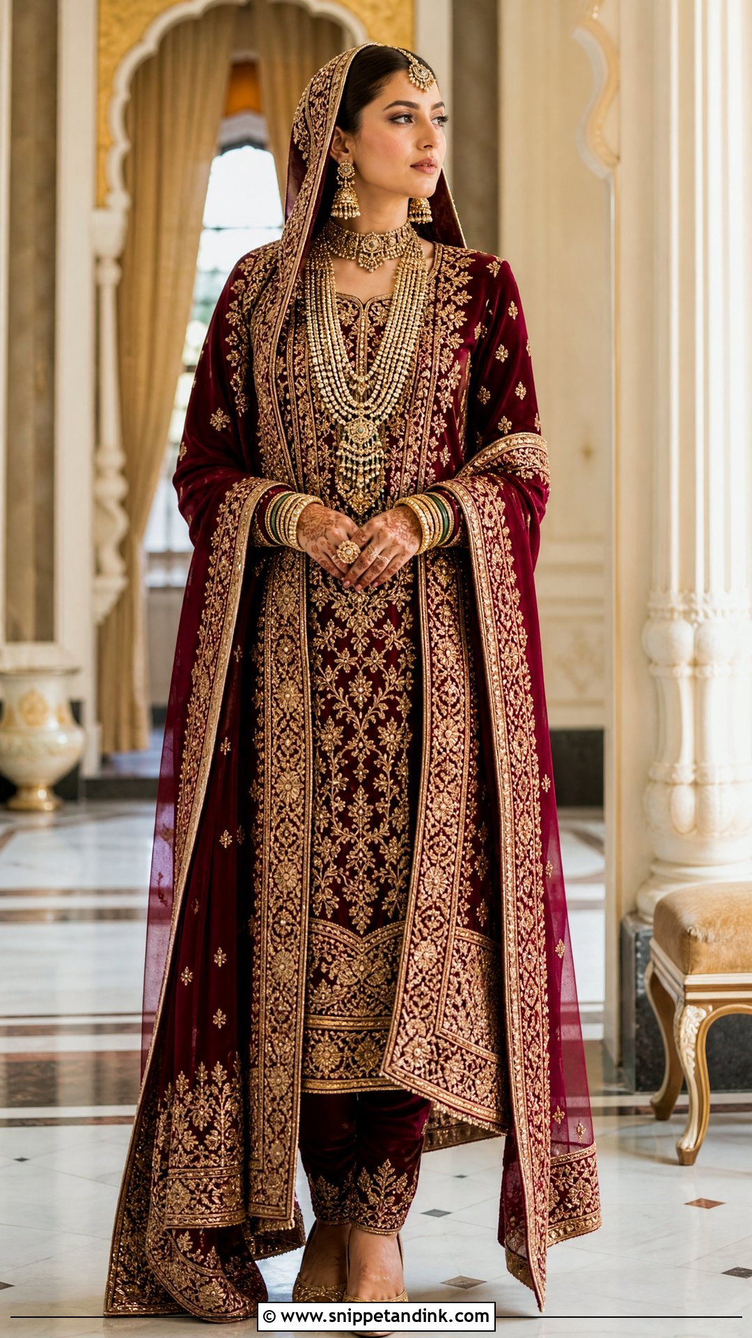 Hyderabadi Khada Dupatta Bridal Look - Snippet and Ink - 25 Royal Indian Brides Ideas