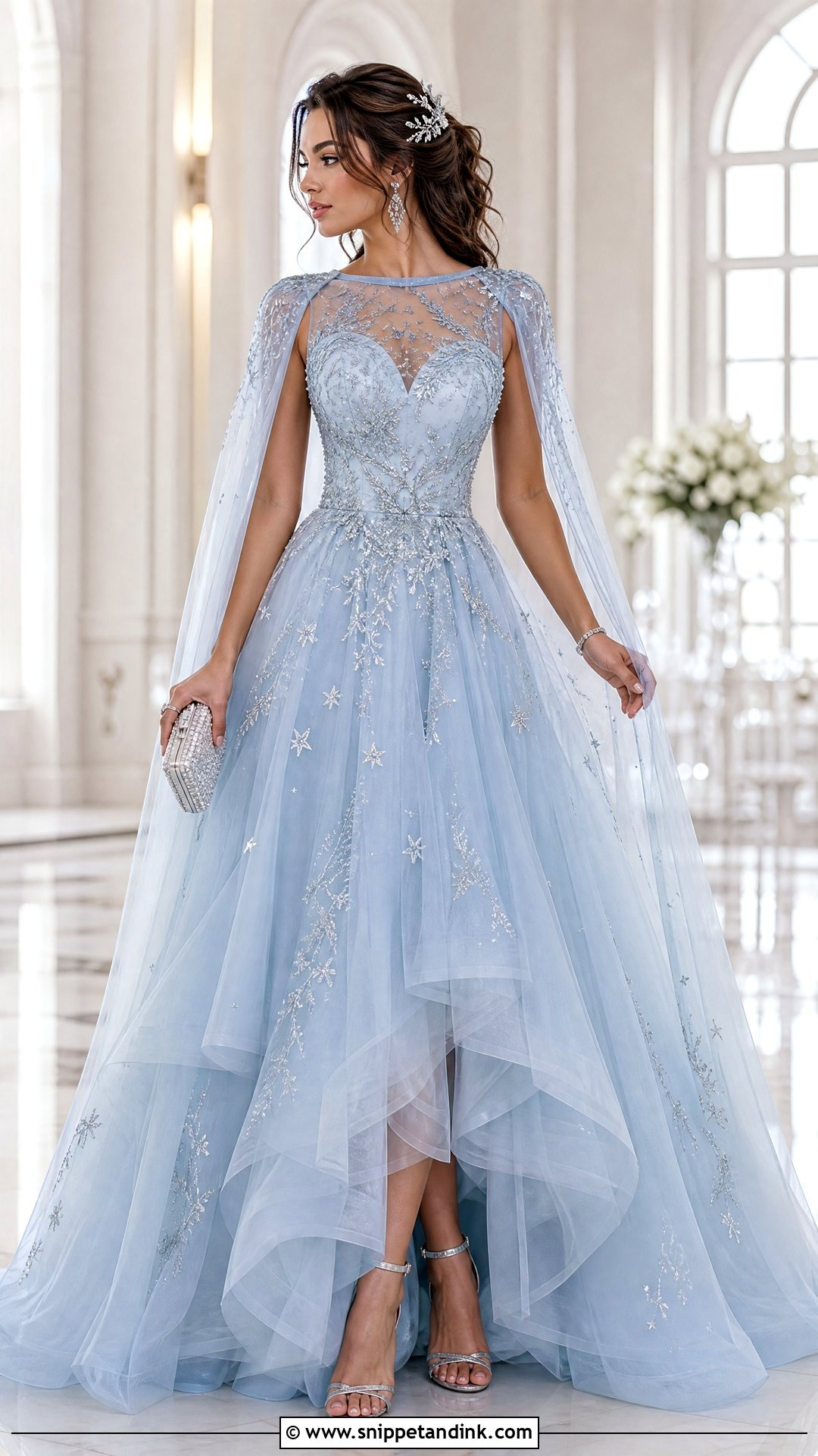 Ice Blue Starfall Ball Gown - Snippet and Ink - 20 Starfall Ball Gown Ideas