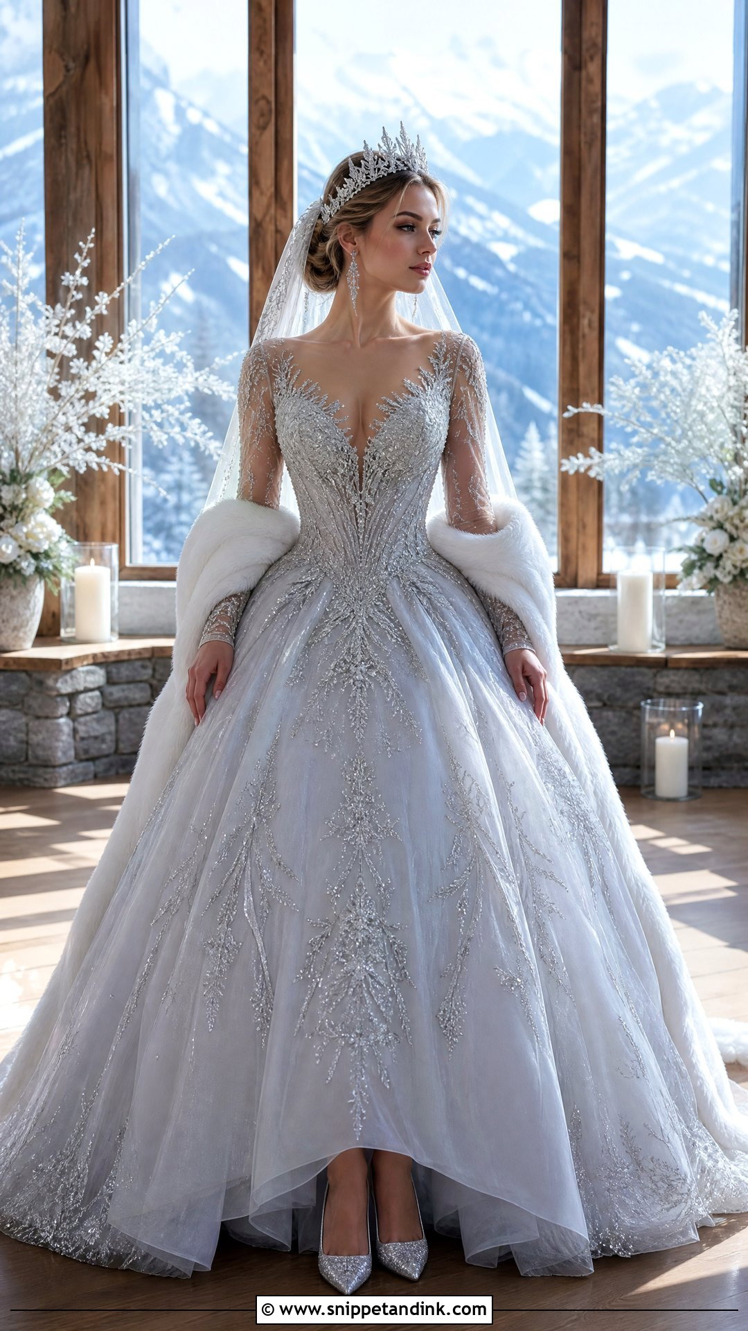 Ice Queen Wedding Dress - Snippet and Ink - 20 Mythical Wedding Dress Ideas