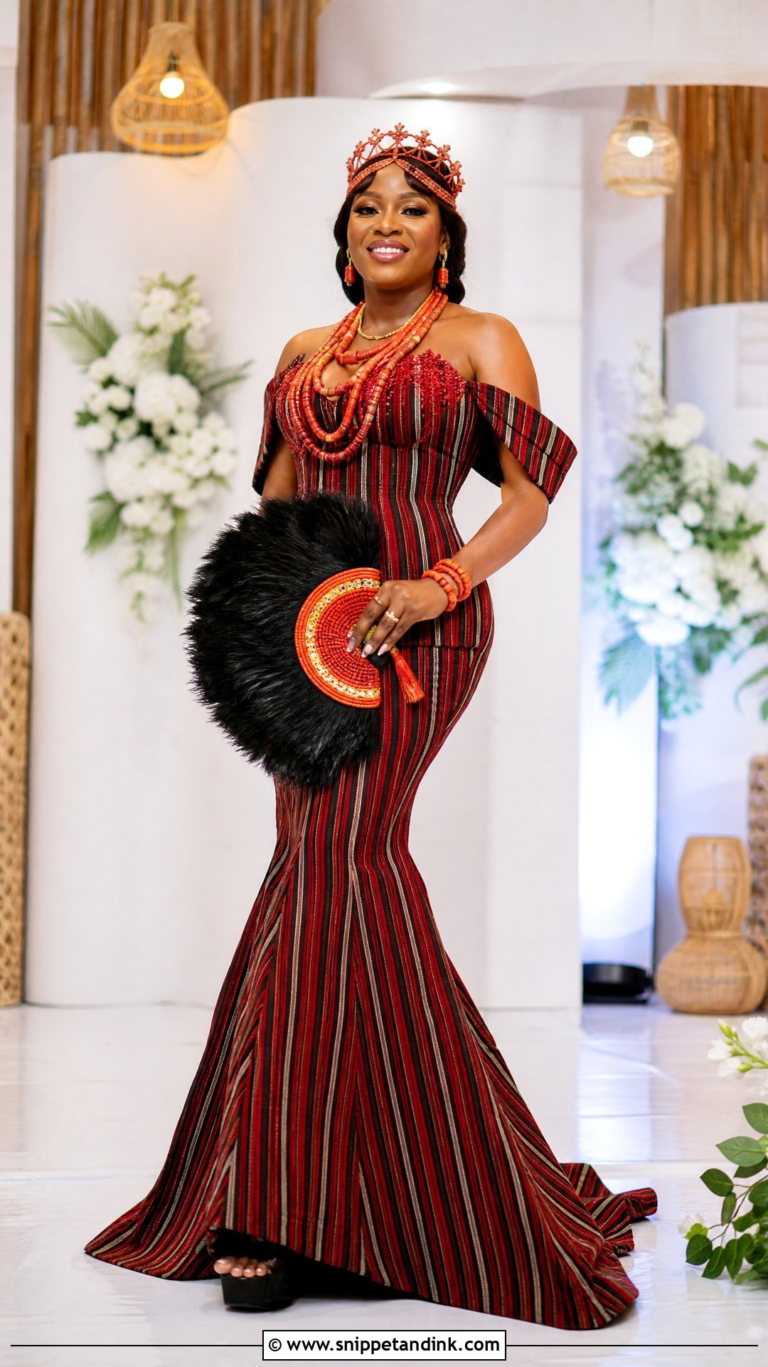 Idoma Mermaid Gown Wedding Attire - Snippet and Ink - 25 Idoma Traditional Wedding Attire Ideas