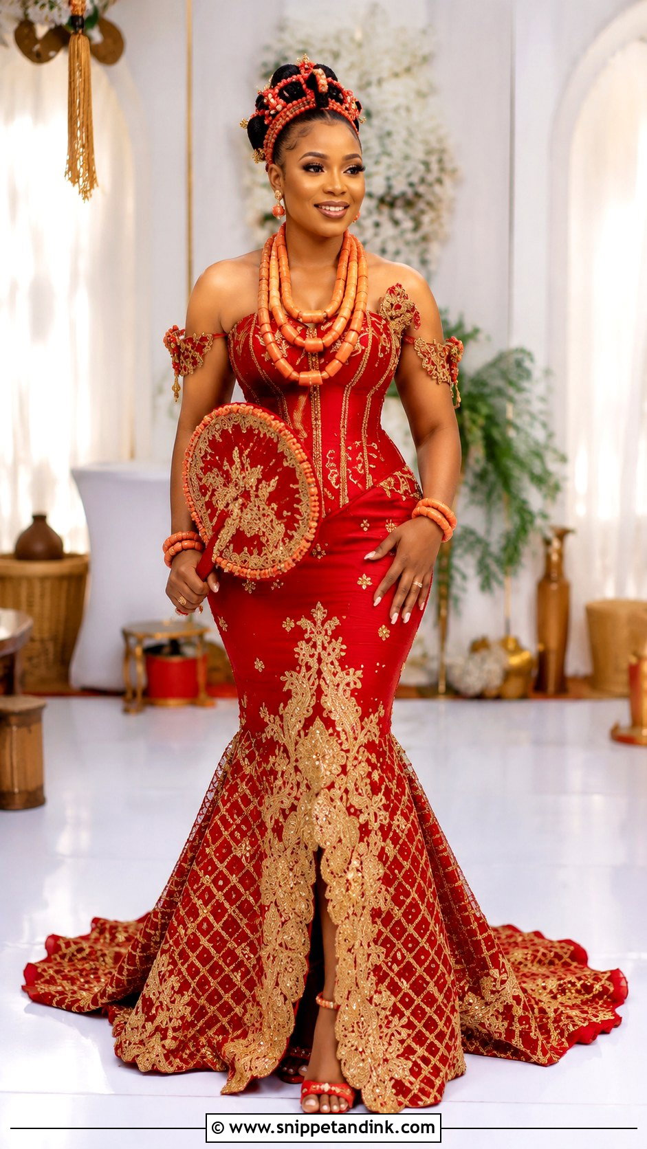 Igbo George Wedding Dress - Snippet and Ink - 20 Best Lady Wedding Dresses in Nigeria