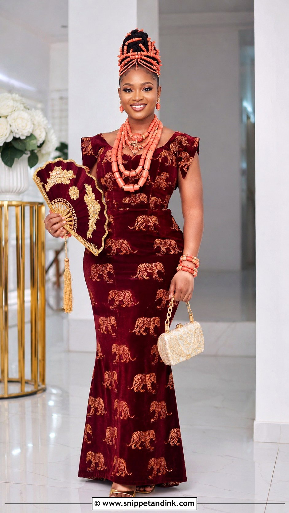 Igbo Isi Agu Bridal Gown - Snippet and Ink - 20 Bridal Traditional Dresses Nigeria