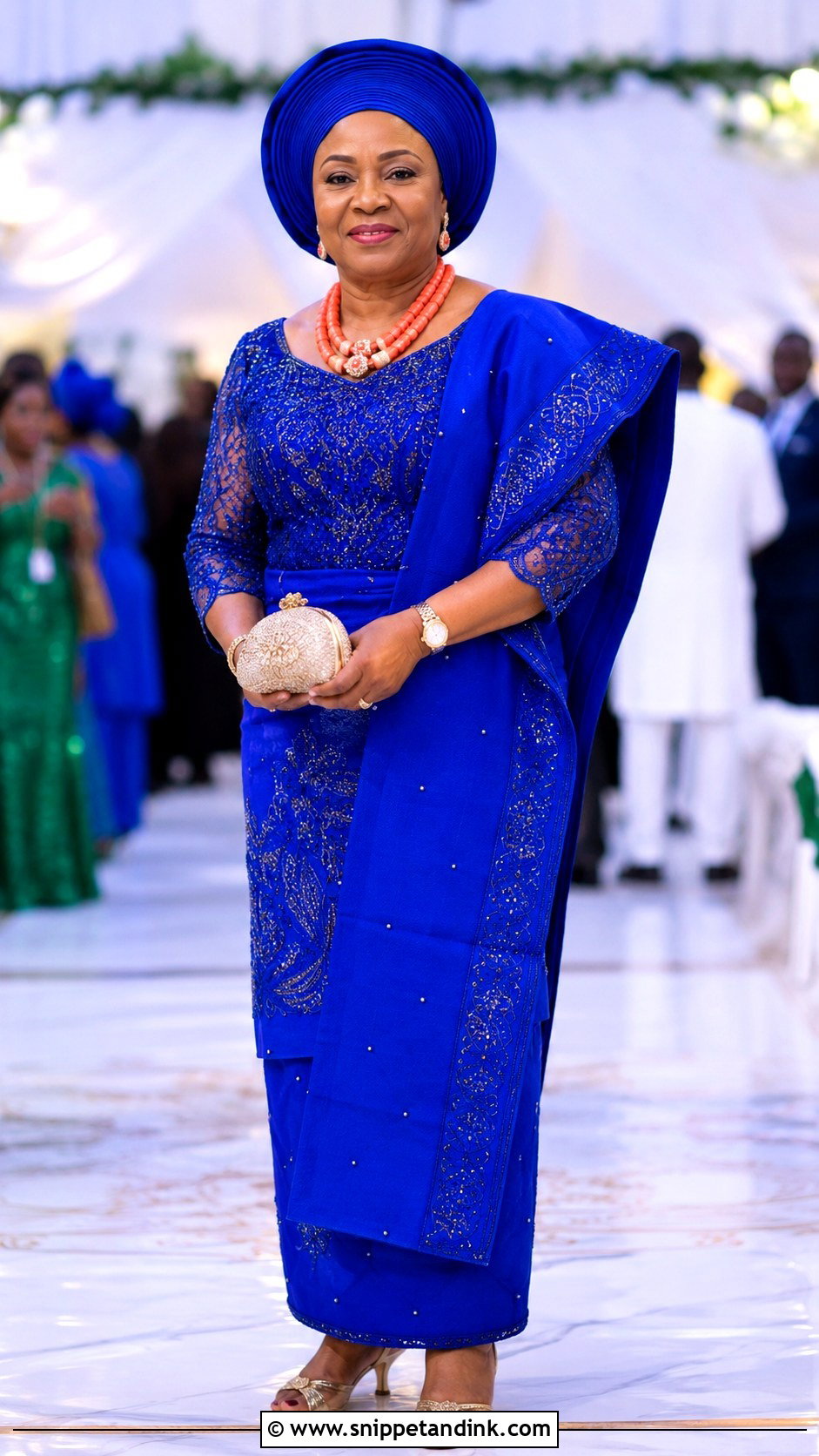Igbo Mother Of The Bride Wrapper Attire - Snippet and Ink - 30 Igbo Traditional Wedding Attire Ideas