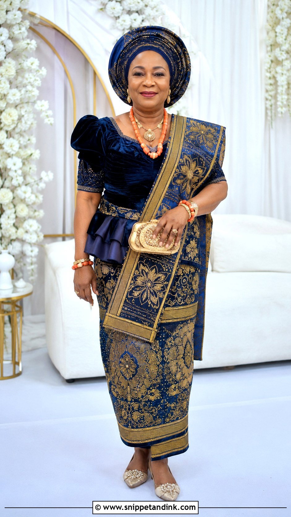 Igbo Mother Of The Groom George Attire - Snippet and Ink - 30 Igbo Traditional Wedding Attire Ideas