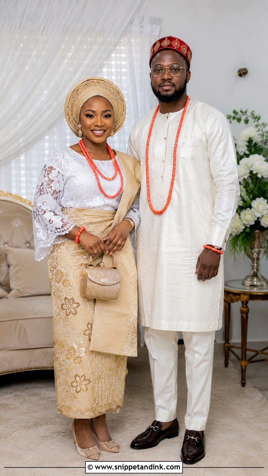 Igbo Traditional Wedding Introduction Attire - Snippet and Ink - 30 Igbo Traditional Wedding Attire Ideas