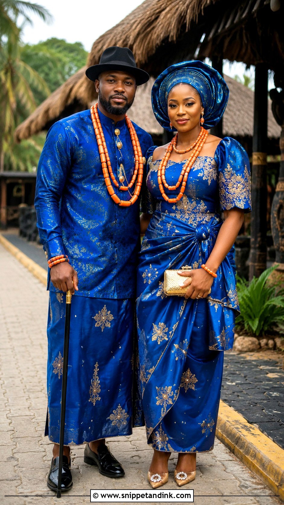 Ijaw Traditional Marriage Attire With Coral Beads - Snippet and Ink - 25 Traditional Marriage Attires in Nigeria Ideas