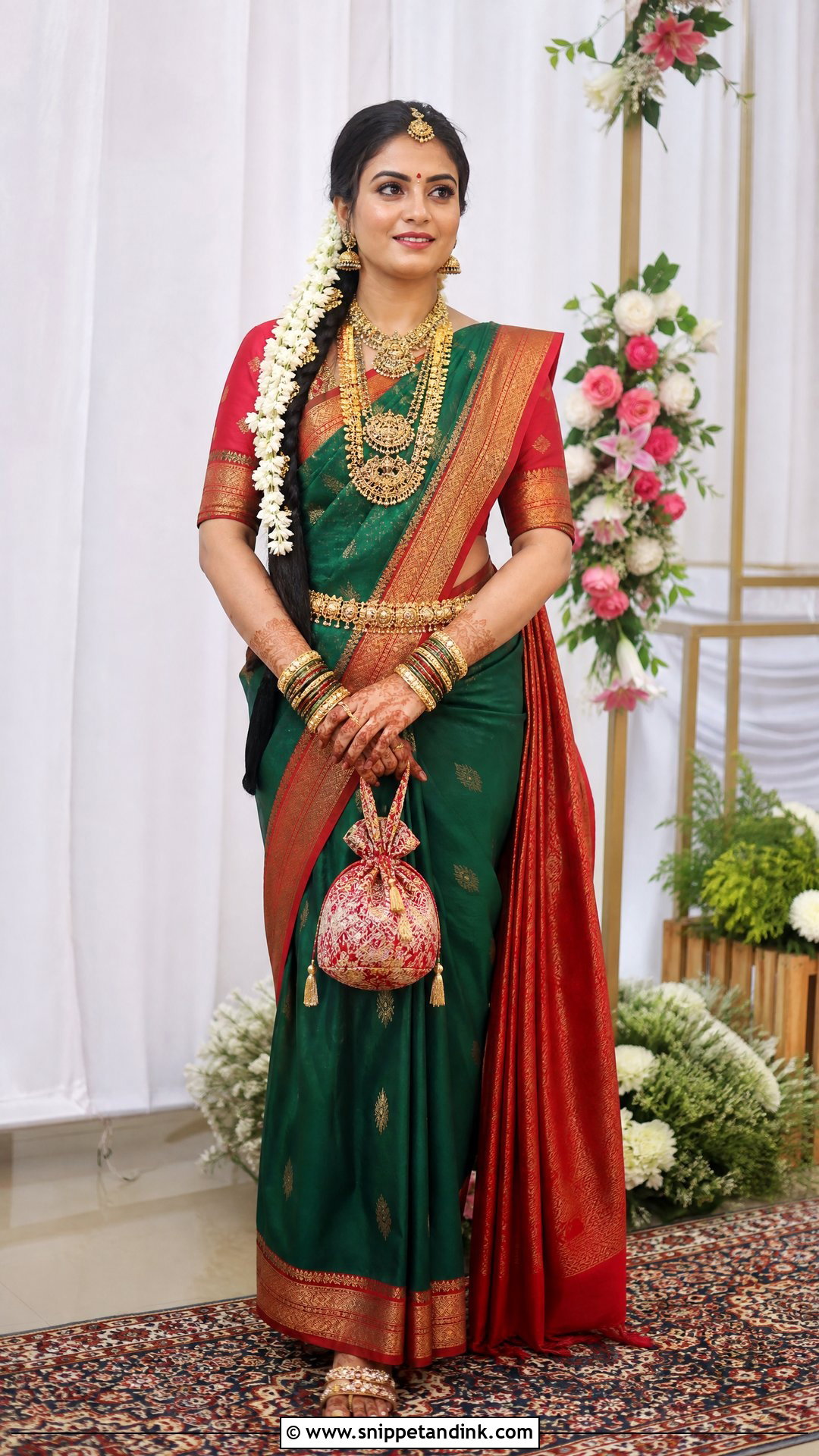 Ilkal Silk Bridal Saree - Snippet and Ink - 20 South Indian Bridal Outfits