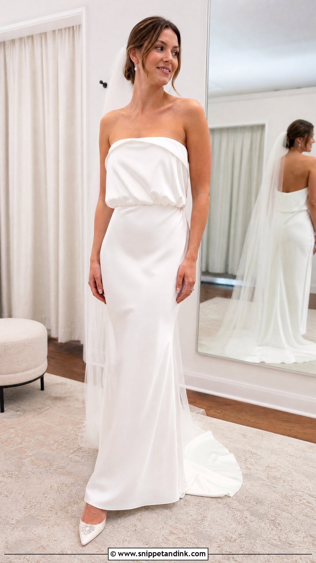 Ill Fitting Strapless Wedding Dress - Snippet and Ink - 25 Ugly Wedding Dresses