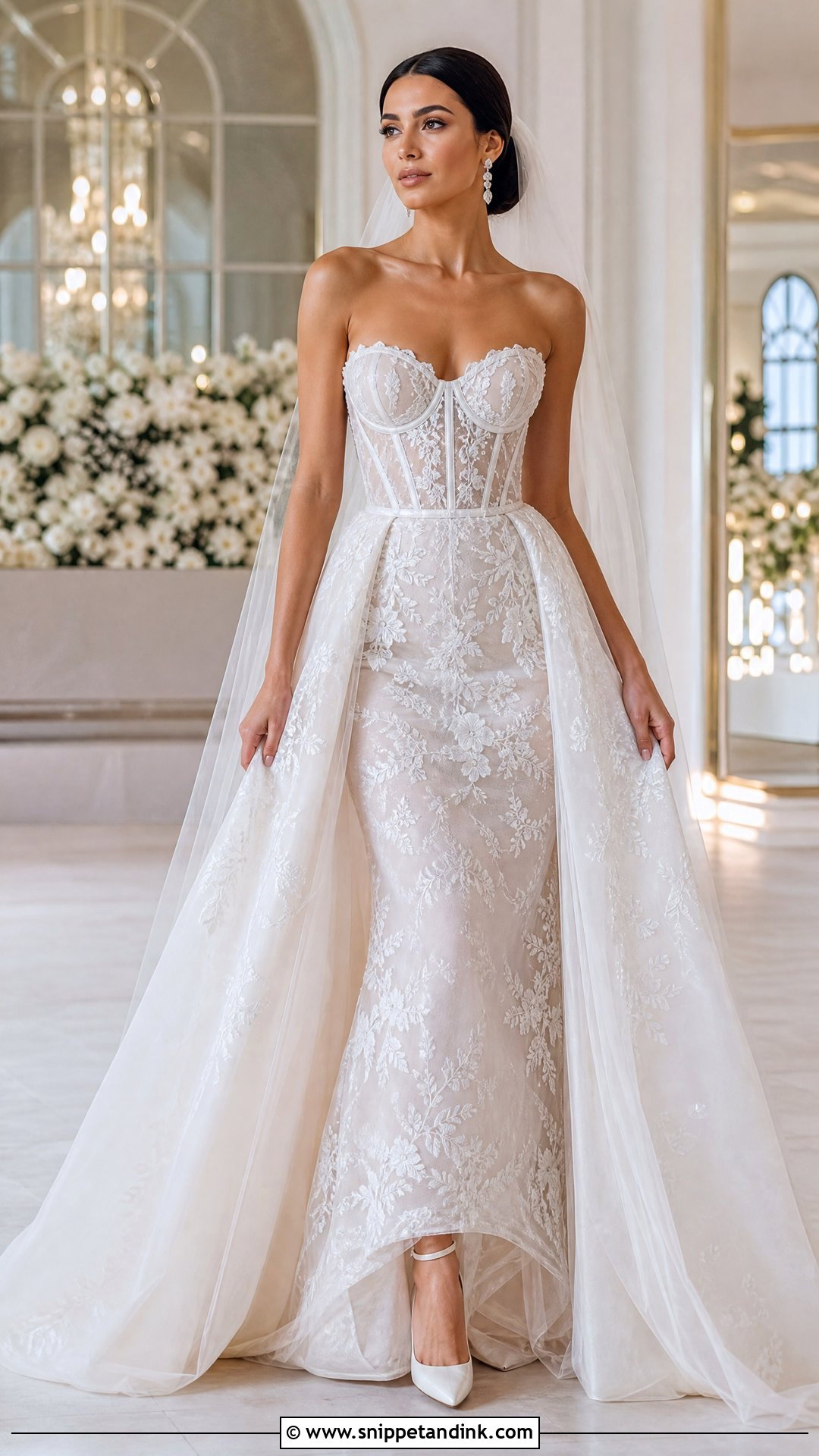 Illusion Corset Wedding Dress - Snippet and Ink - 20 Illusion Wedding Dress Ideas