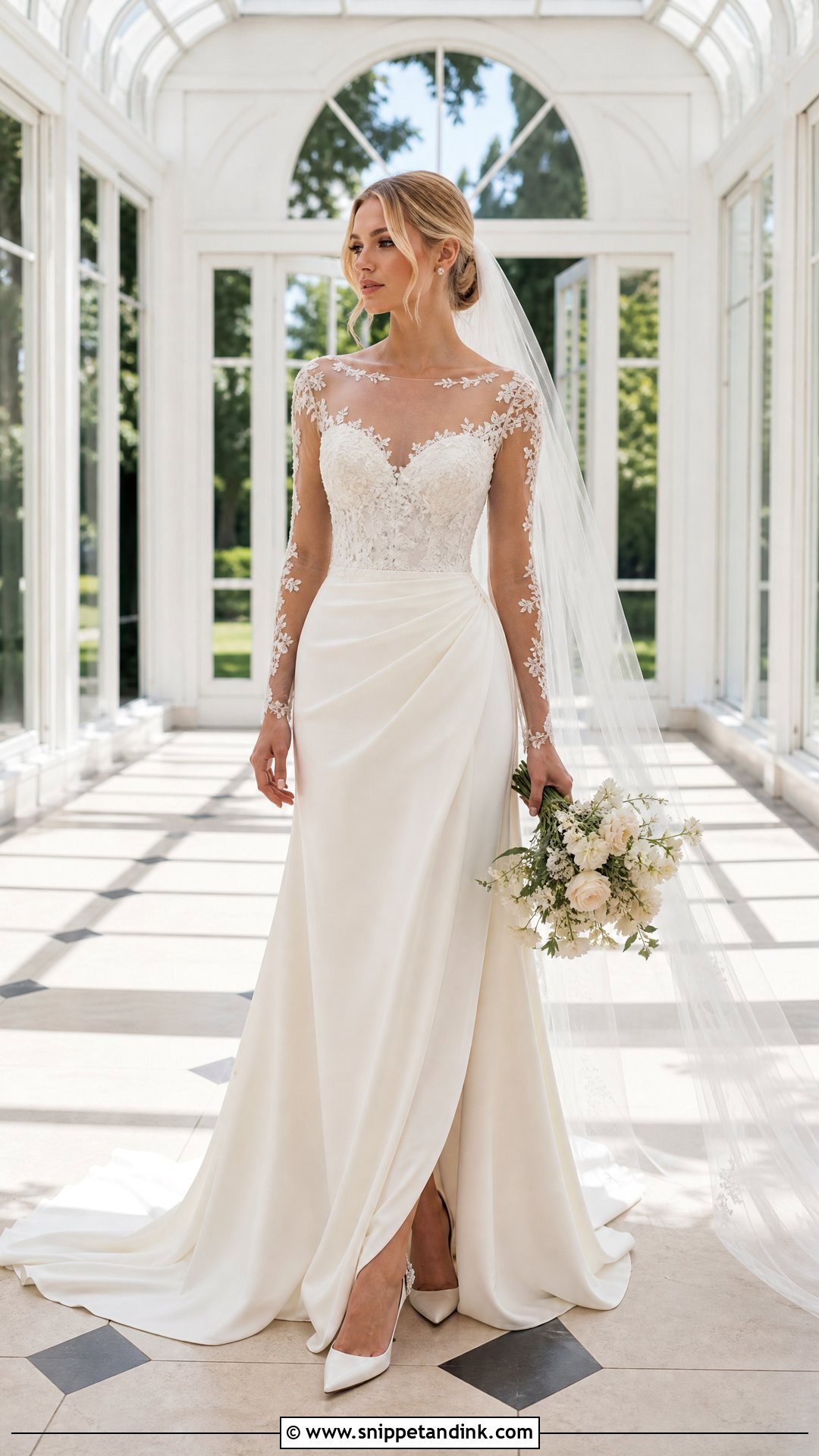 Illusion Sleeve Wedding Dress - Snippet and Ink - 20 Simple Wedding Dress Sleeves