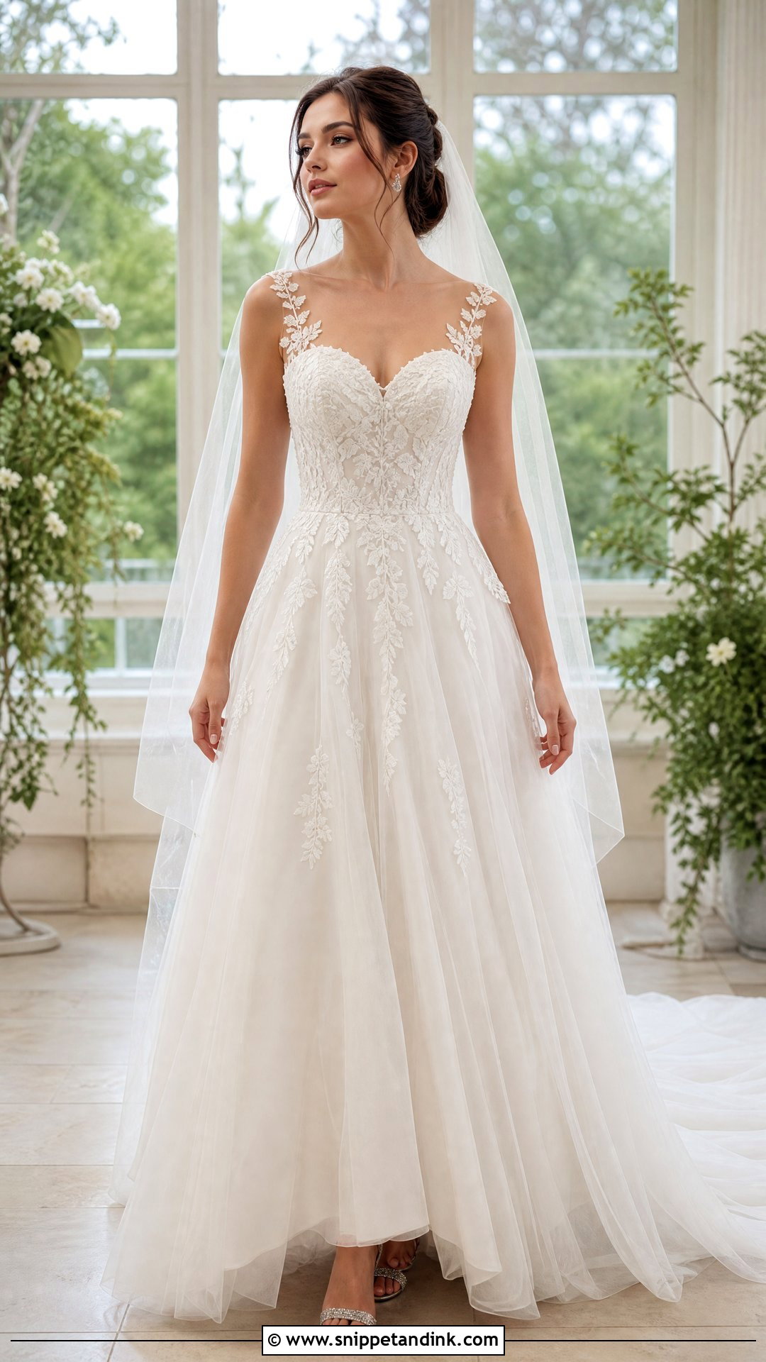 Illusion Strap Sweetheart Wedding Dress - Snippet and Ink - 20 Strap Wedding Dress Ideas