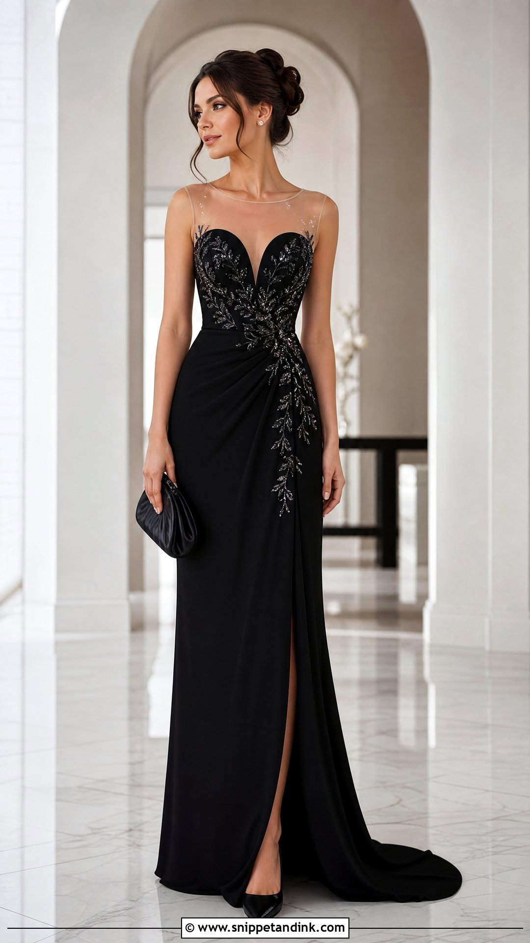 Illusion Sweetheart Neckline Gown - Snippet and Ink - 20 Sweetheart Neckline Gown Ideas