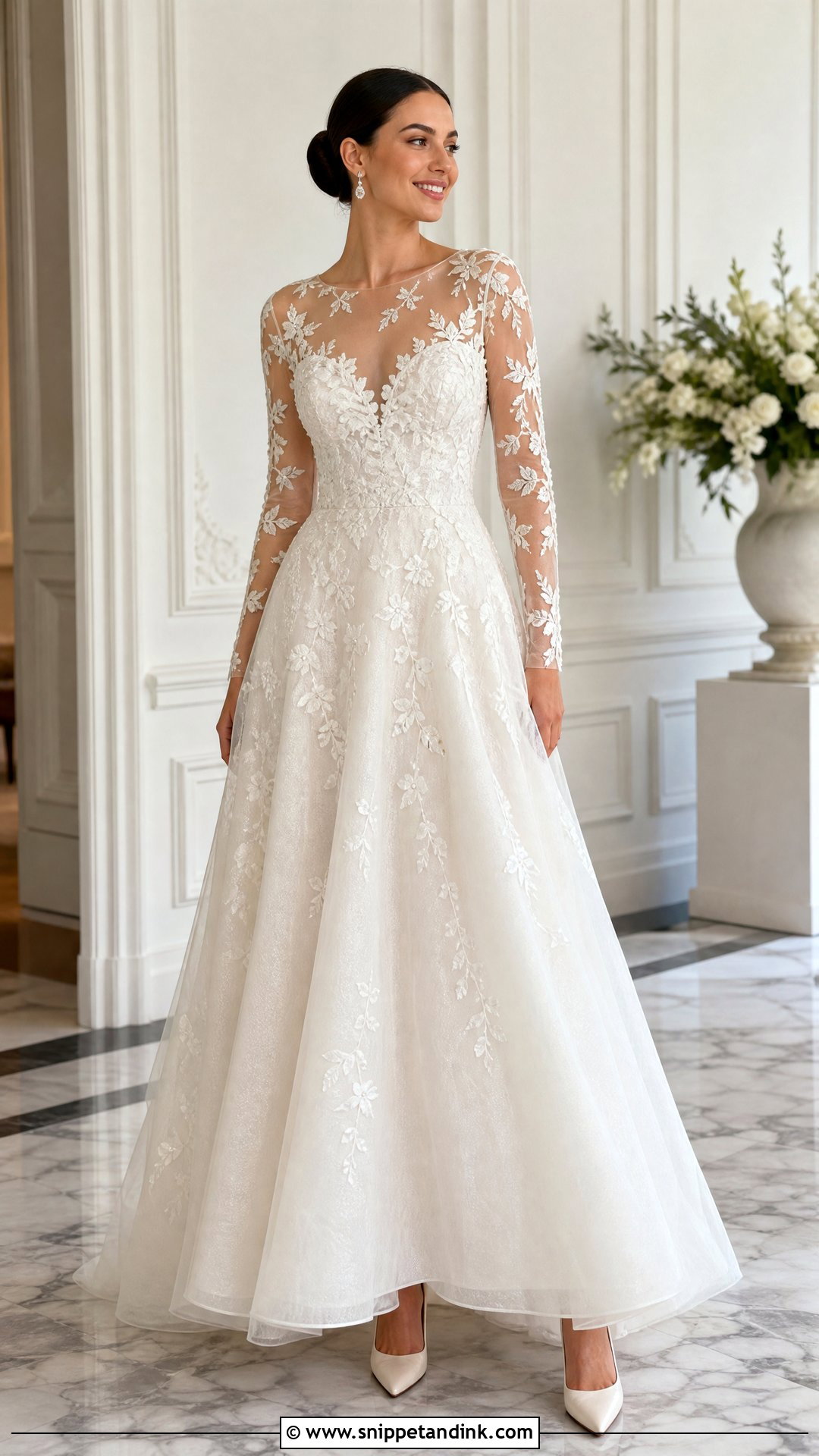 Illusion Wedding Dress Sleeves - Snippet and Ink - 20 Wedding Dress Sleeves Types