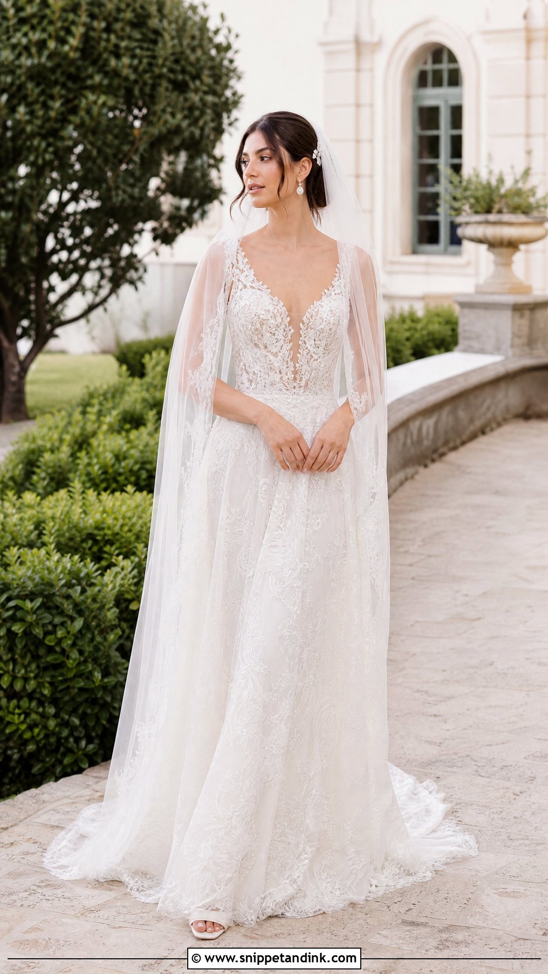 Inbal Dror A Line Lace Wedding Dress - Snippet and Ink - 20 Inbal Dror Wedding Dresses