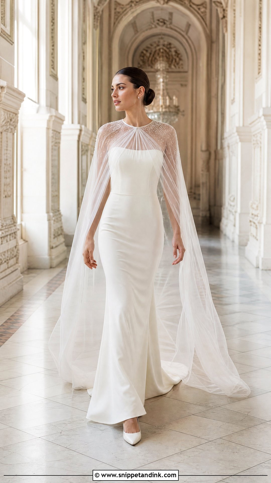 Inbal Dror Cape Wedding Dress - Snippet and Ink - 20 Inbal Dror Wedding Dresses