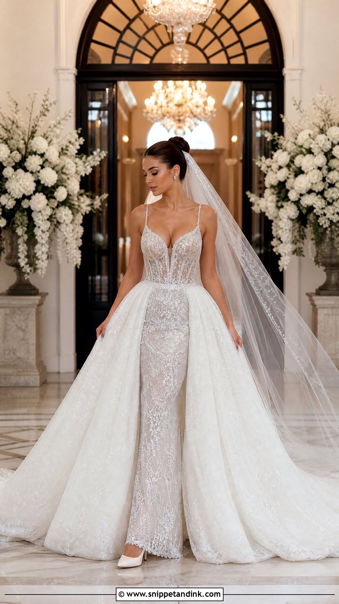 Inbal Dror Detachable Overskirt Wedding Dress - Snippet and Ink - 20 Inbal Dror Wedding Dresses