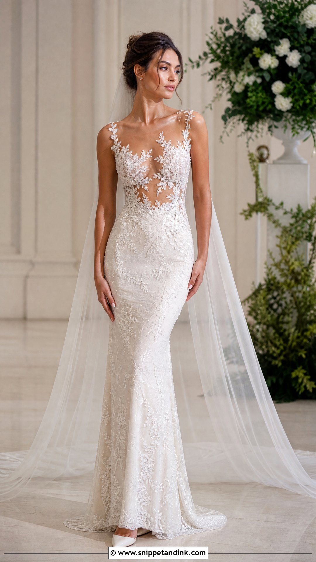 Inbal Dror Illusion Neckline Wedding Dress - Snippet and Ink - 20 Inbal Dror Wedding Dresses
