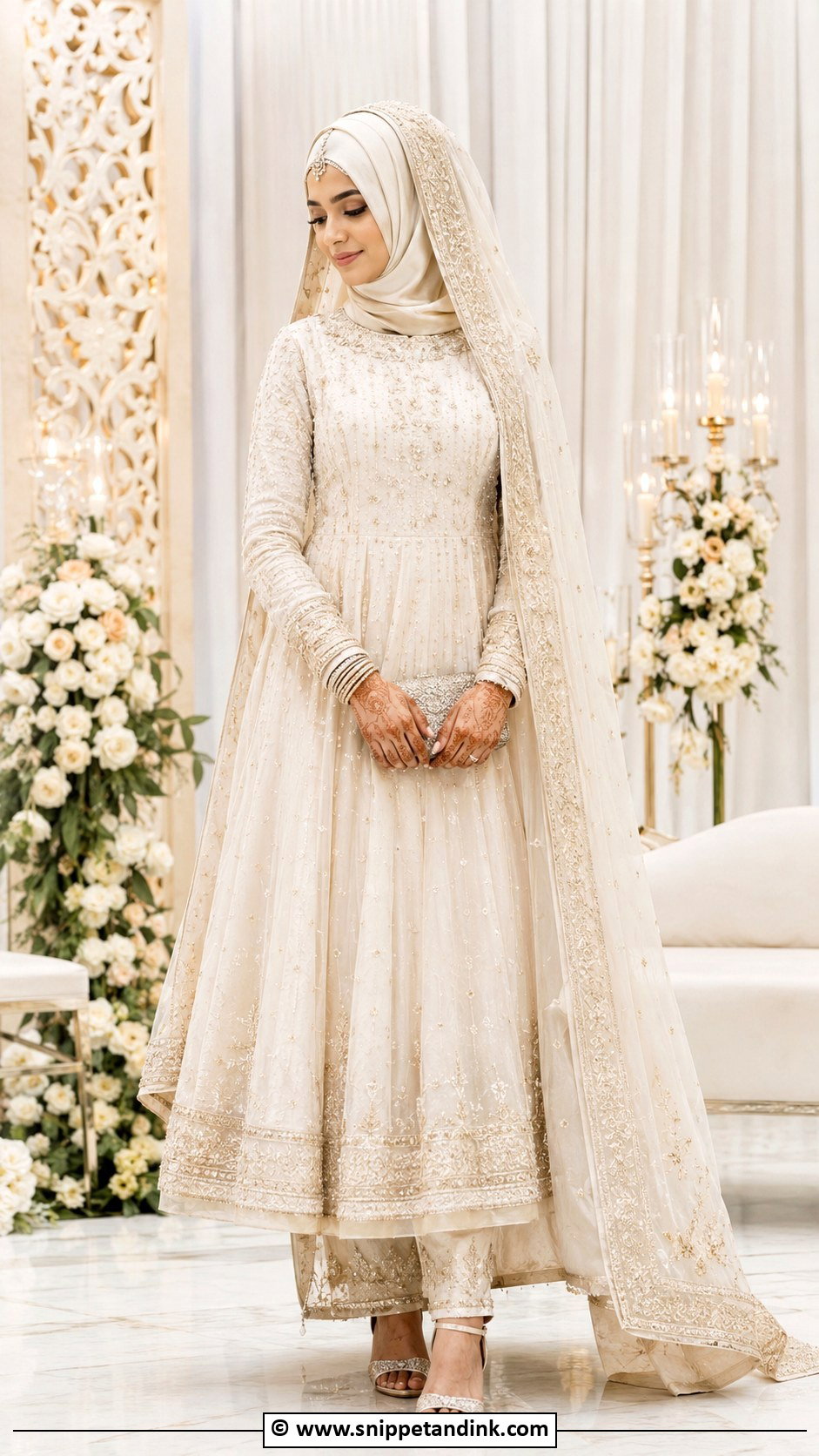Indian Anarkali Nikah Dress - Snippet and Ink - 30 Muslim Nikah Dresses
