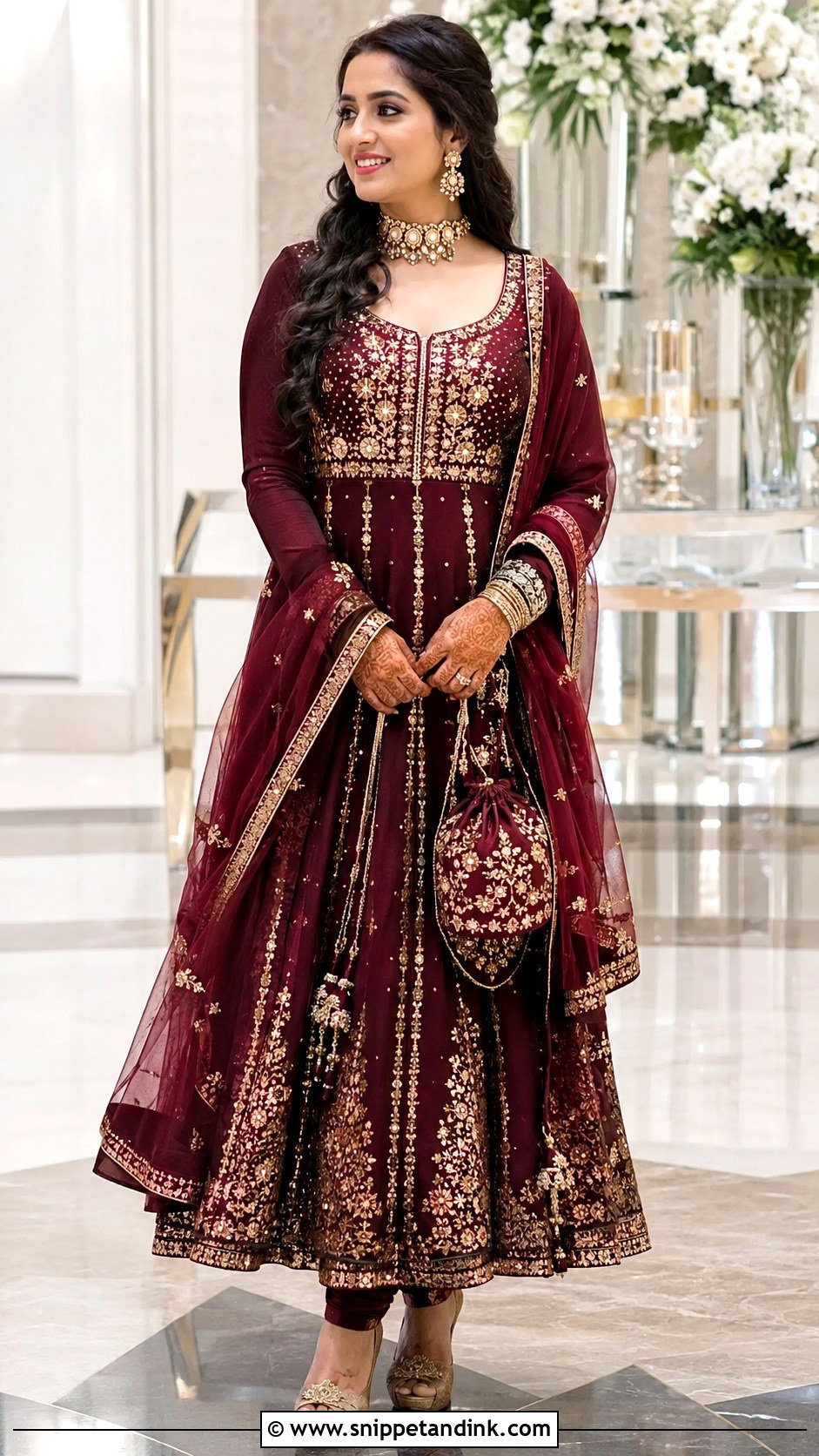 Indian Bridal Anarkali Suit - Snippet and Ink - 20 Indian Wedding Outfits for Bride