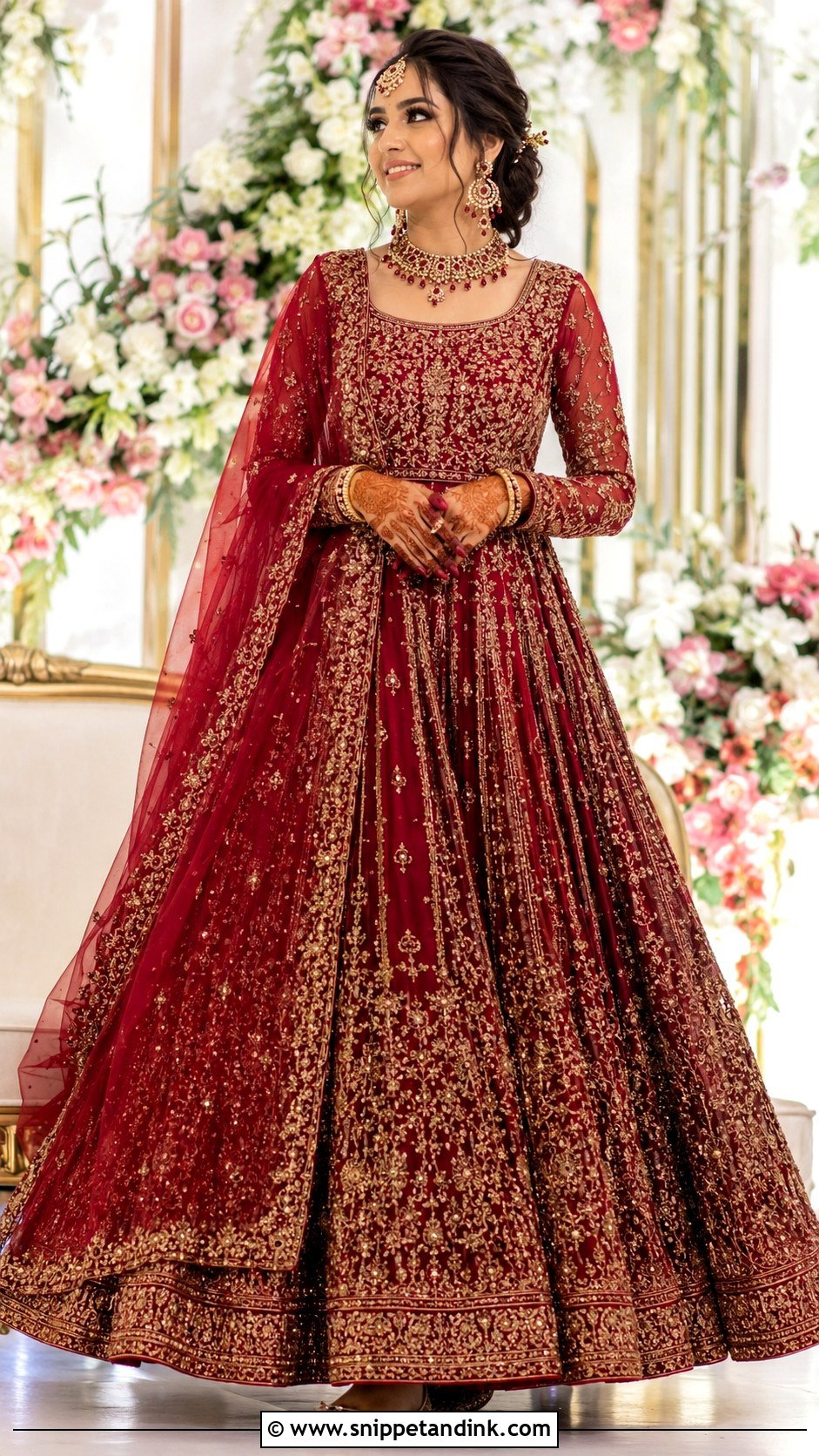 Indian Bridal Frock Gown - Snippet and Ink - 20 Bridal Frocks Gowns